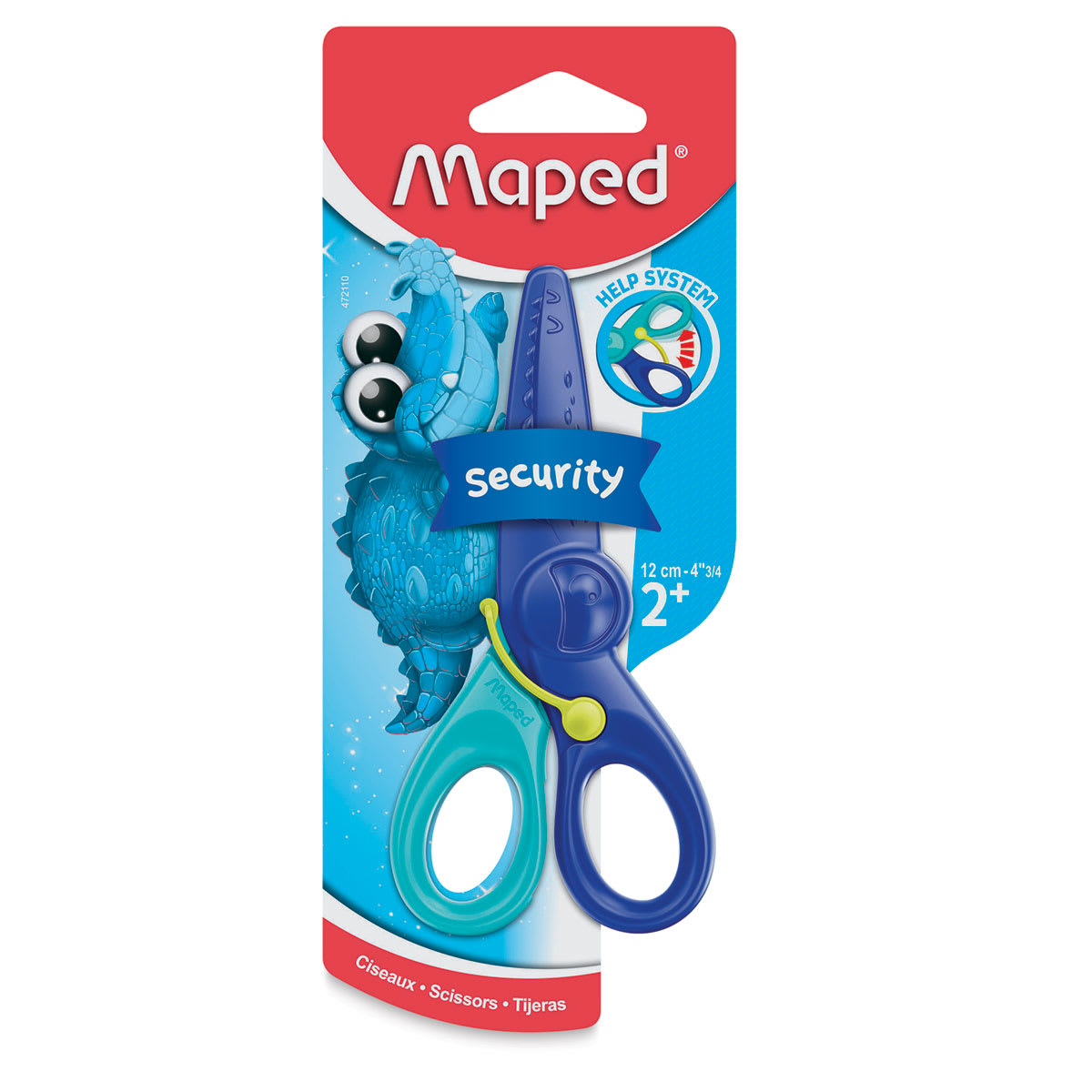 Maped KidiCut Spring-Assisted Plastic Safety Scissors