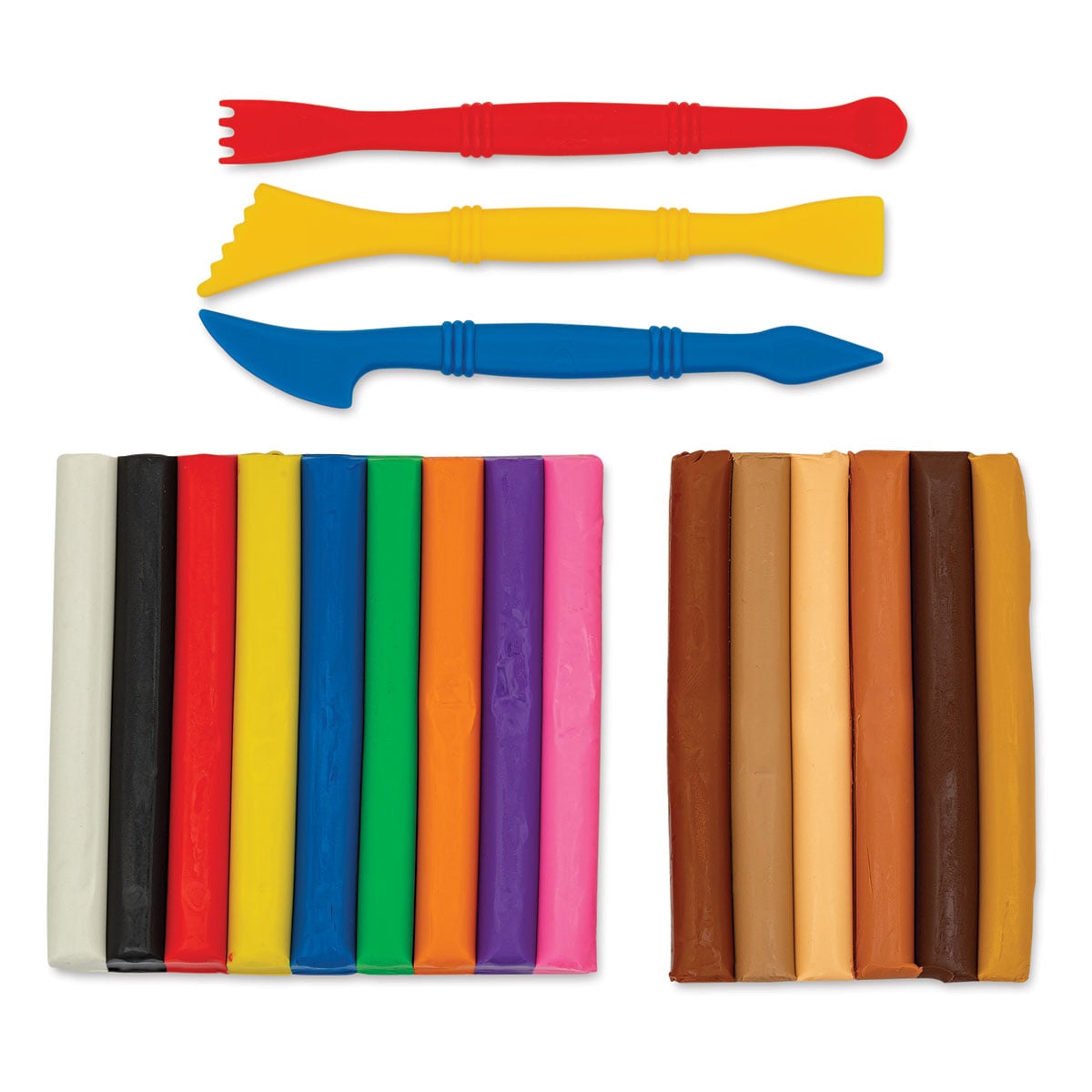 FABER-CASTELL MODELLING CLAY 250GM - 10 COLORS X 25GM IN A PLASTIC