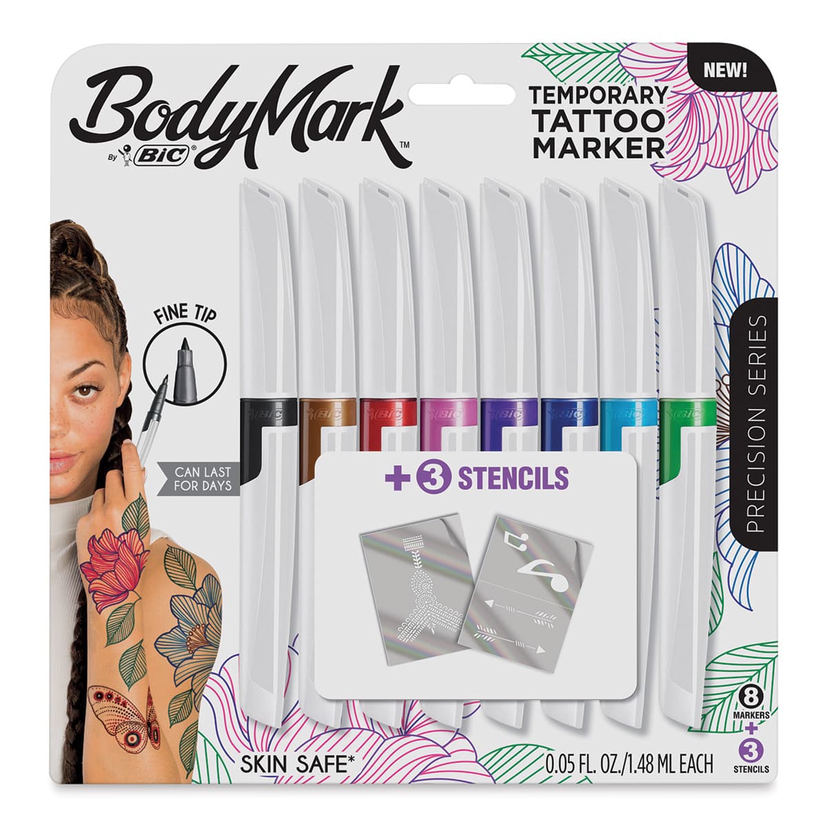Bic BodyMark Fine Tip Temporary Tattoo Marker Set