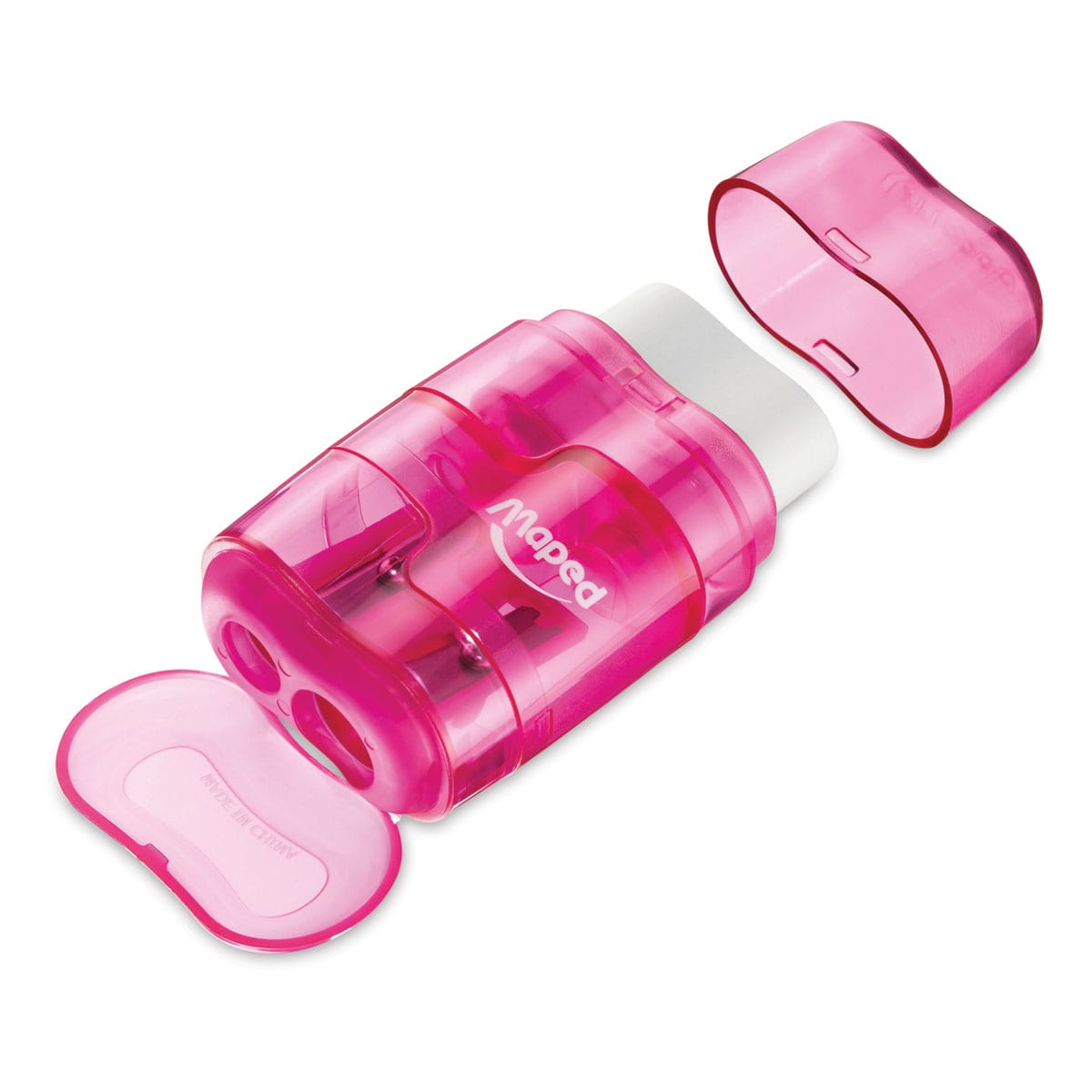 thumbnail image 2 of Maped Connect DUO 2 Hole Sharpener & Eraser Combo - Assorted Colors For Standard & Jumbo Pencils 2 of 14