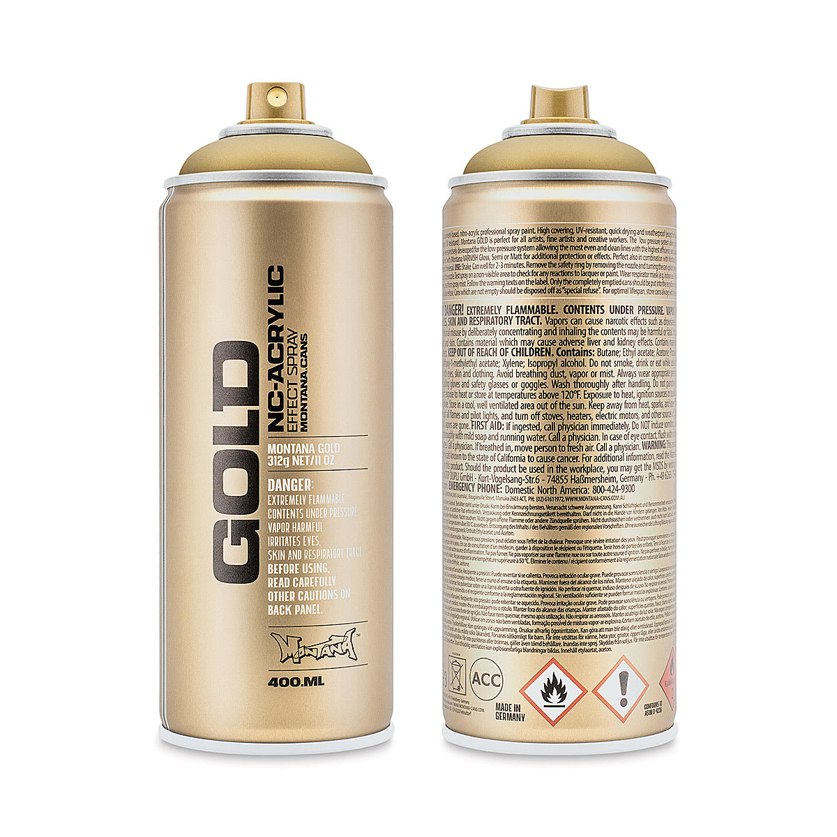 Montana Gold Acrylic Metallic Tones Spray Paints