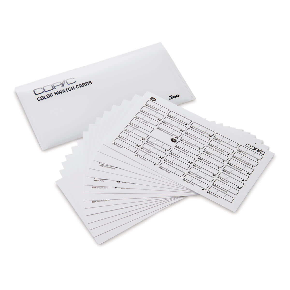 Copic Color Swatch Cards