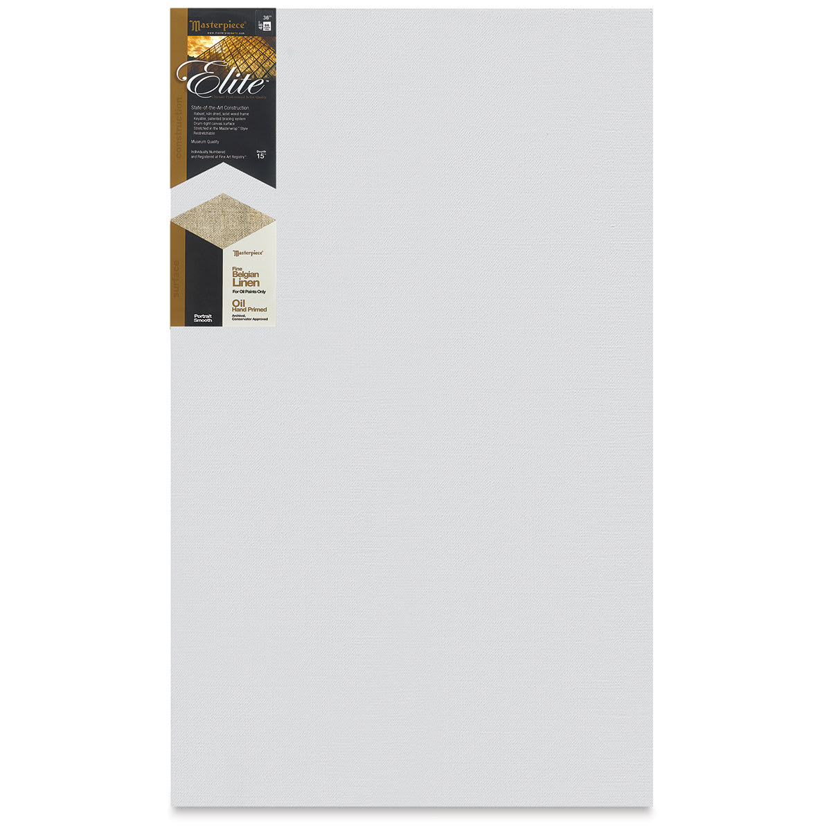 Masterpiece Elite Portrait Smooth Canvas - 36" x 48", Oil Primed