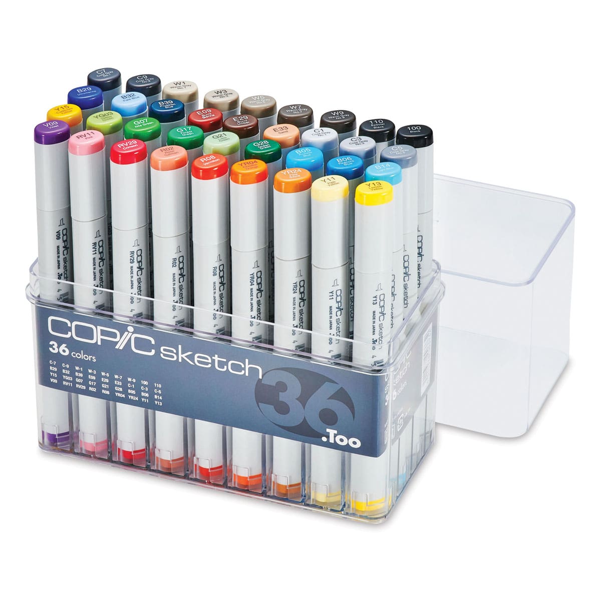 Copic Sketch Marker Set - Set of 36, Assorted Colors