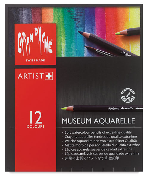 Caran d'Ache Museum 水彩色鉛筆セット 18色 CARAN d'ACHE - カランダッシュ【水彩色鉛筆18色セット】の通販