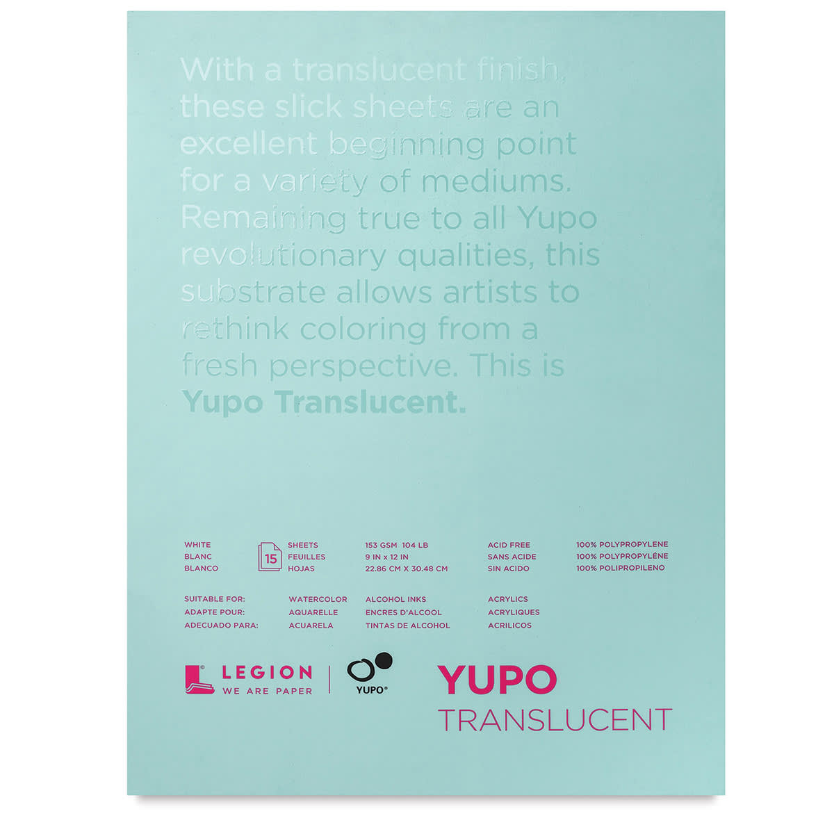 Legion Translucent Yupo Synthetic Paper Pads