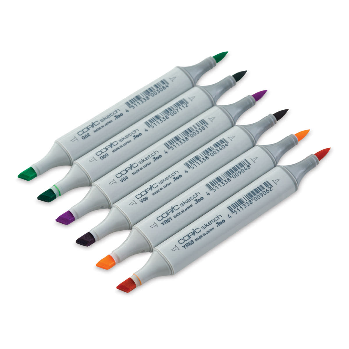 Copic Sketch Marker Set - Secondary Tones, Set of 6| Utrecht Art