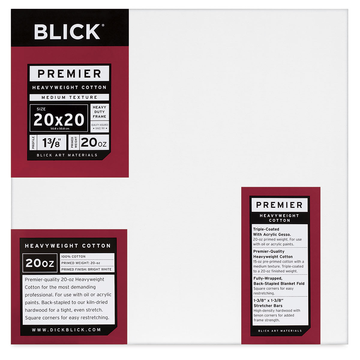 Blick Premier Heavyweight Stretched Cotton Canvas Blick Premier Heavyweight Stretched Cotton Canvas