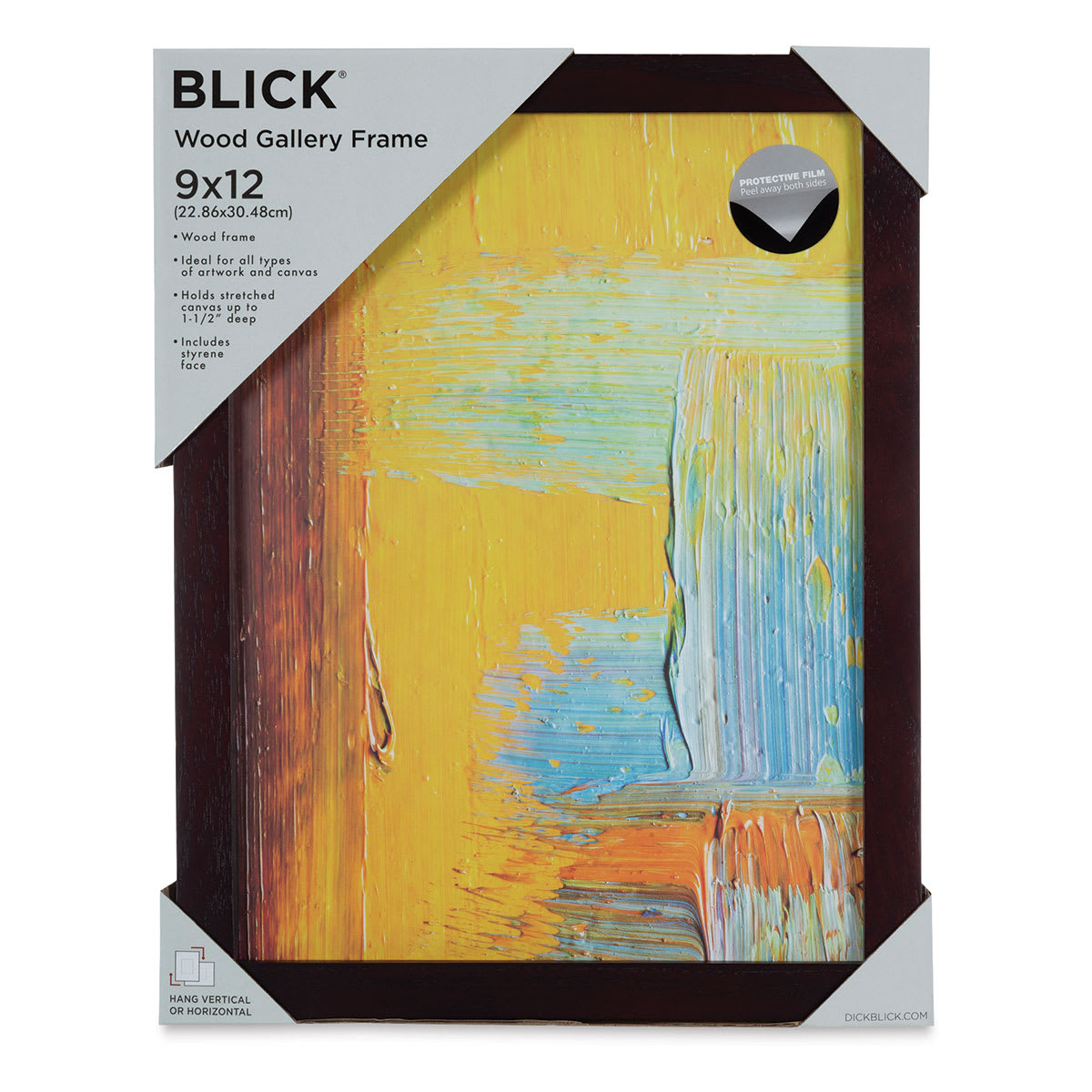 Blick Wood Gallery Frame - Walnut, 9" x 12"