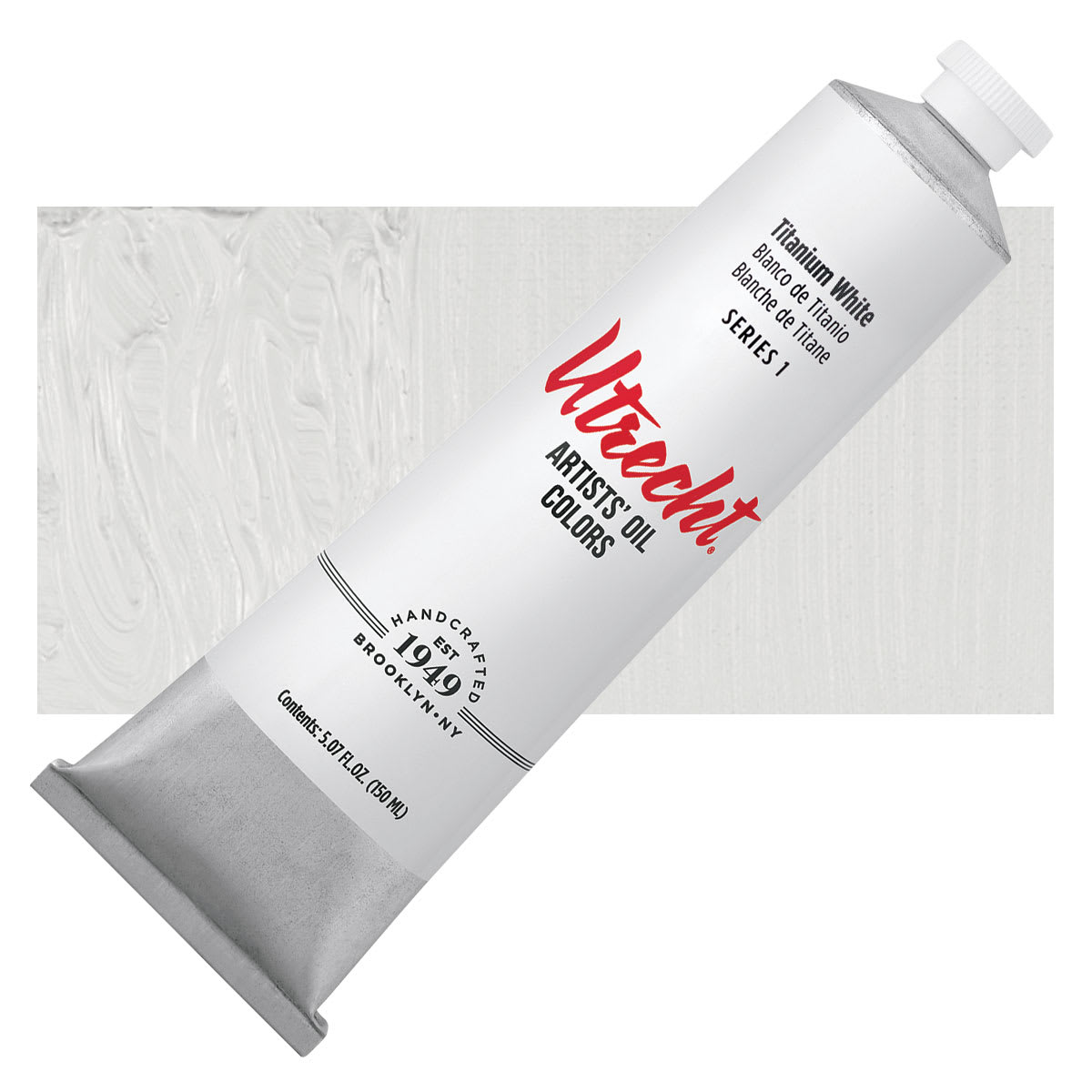 Utrecht Artists' Oil Paint - Titanium White, 150 ml tube