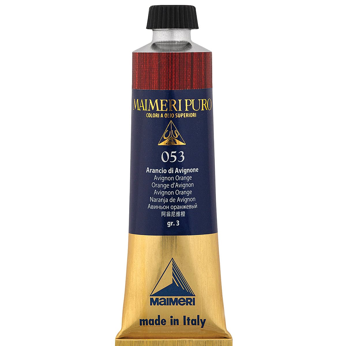 MAIMERI PURO 40 ml, Hochwertige Ölfarben, Farbton Marsbraun