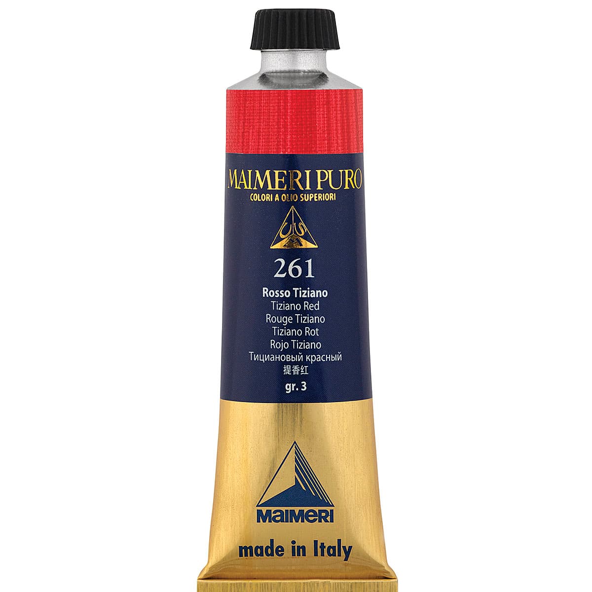 Maimeri Puro Oil Color - Tiziano Red, 40 ml tube | BLICK Art Materials