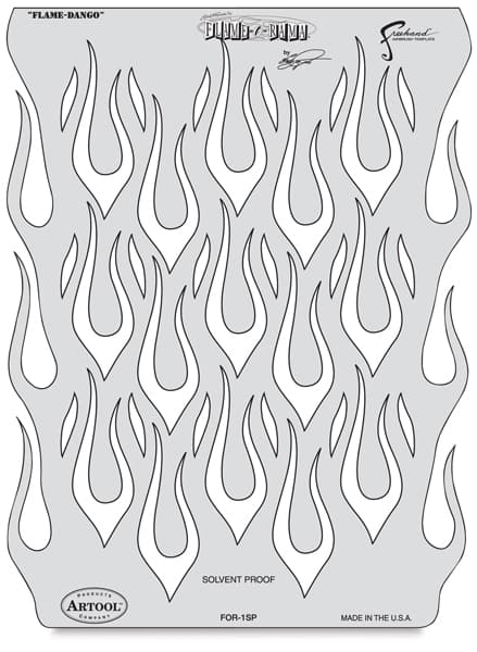 Artool Flame-O-Rama Freehand Templates