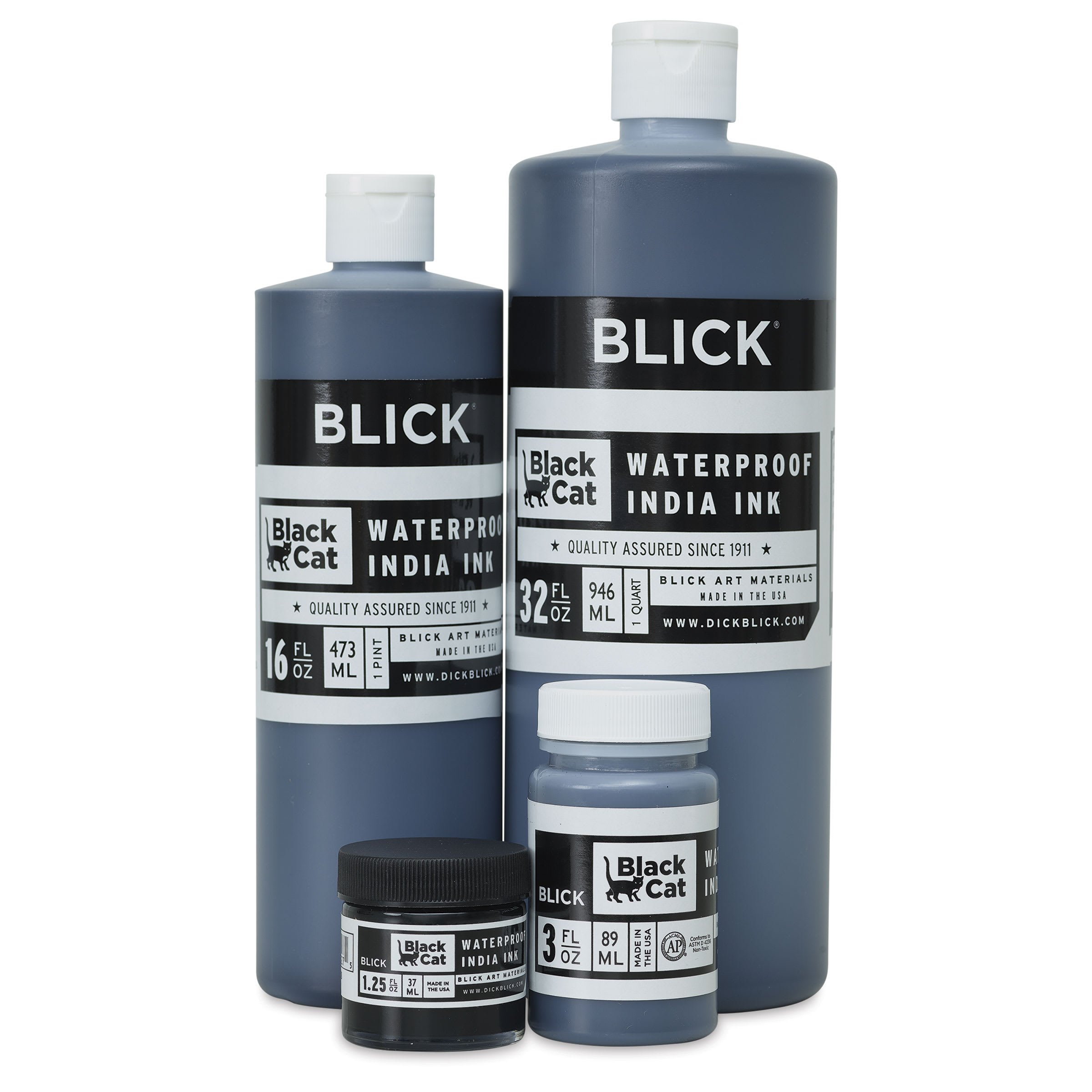 Blick Black Cat Waterproof India Ink