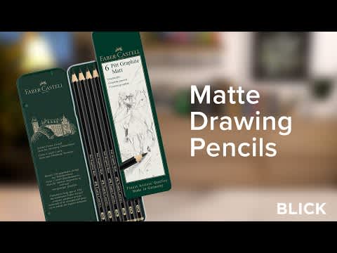 Faber-Castell 115212, scatola 12 matite pitt grafite opaca, 12B, nero