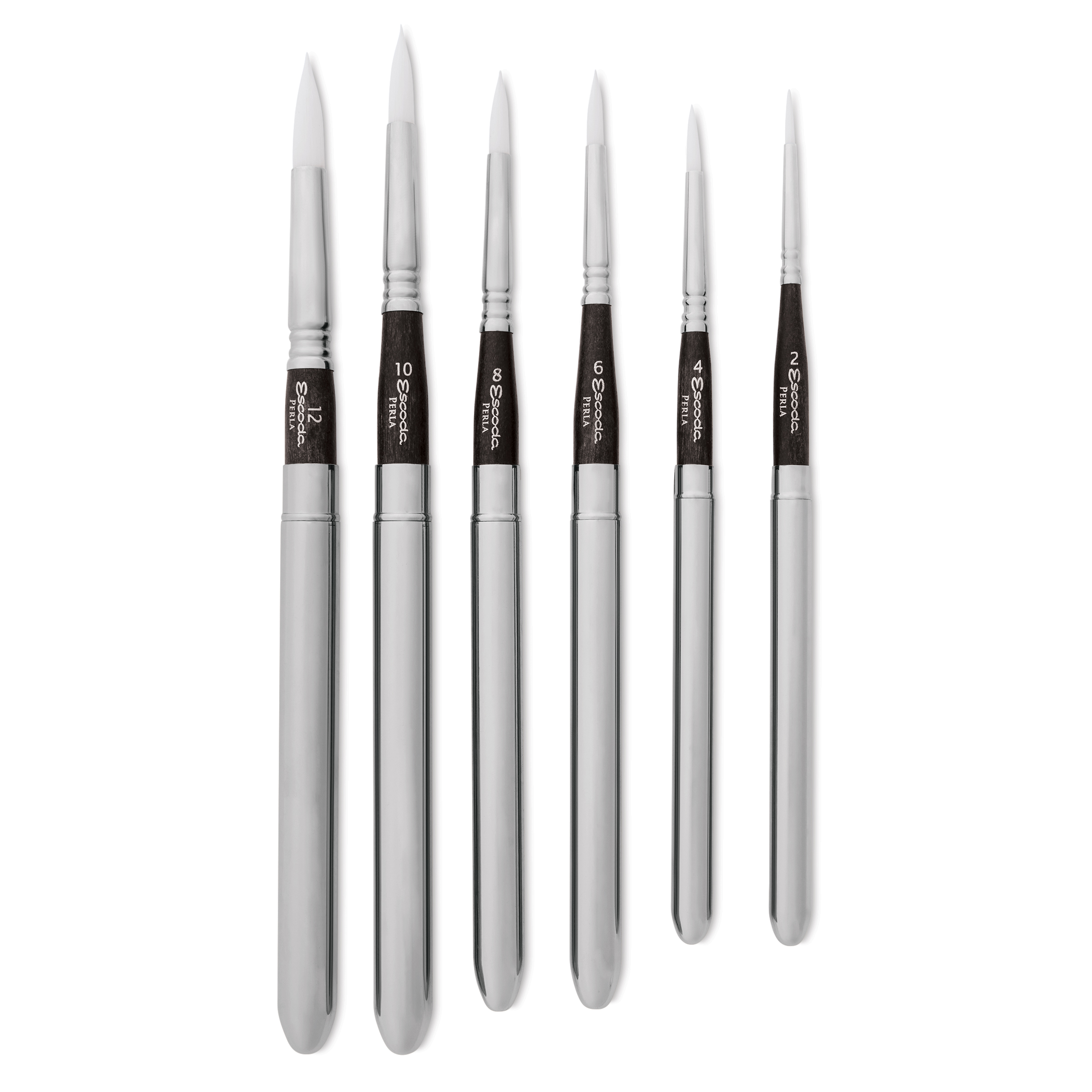 Escoda Perla Toray White Synthetic Travel Brushes and Sets