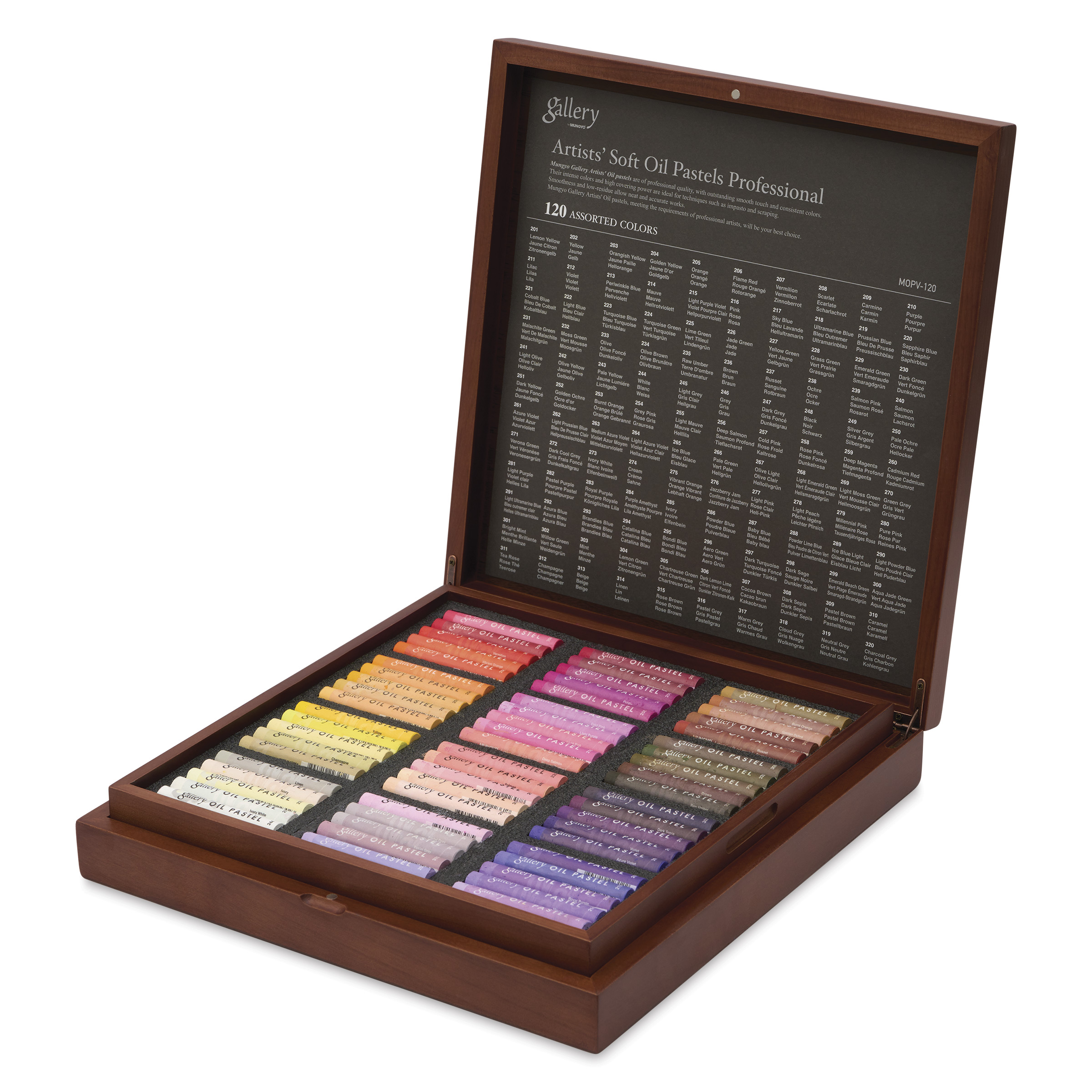Mungyo Gallery Soft Oil Pastels 120色+48色 Mungyo Gallery Artists' Soft Oil Pastels - Set of 48