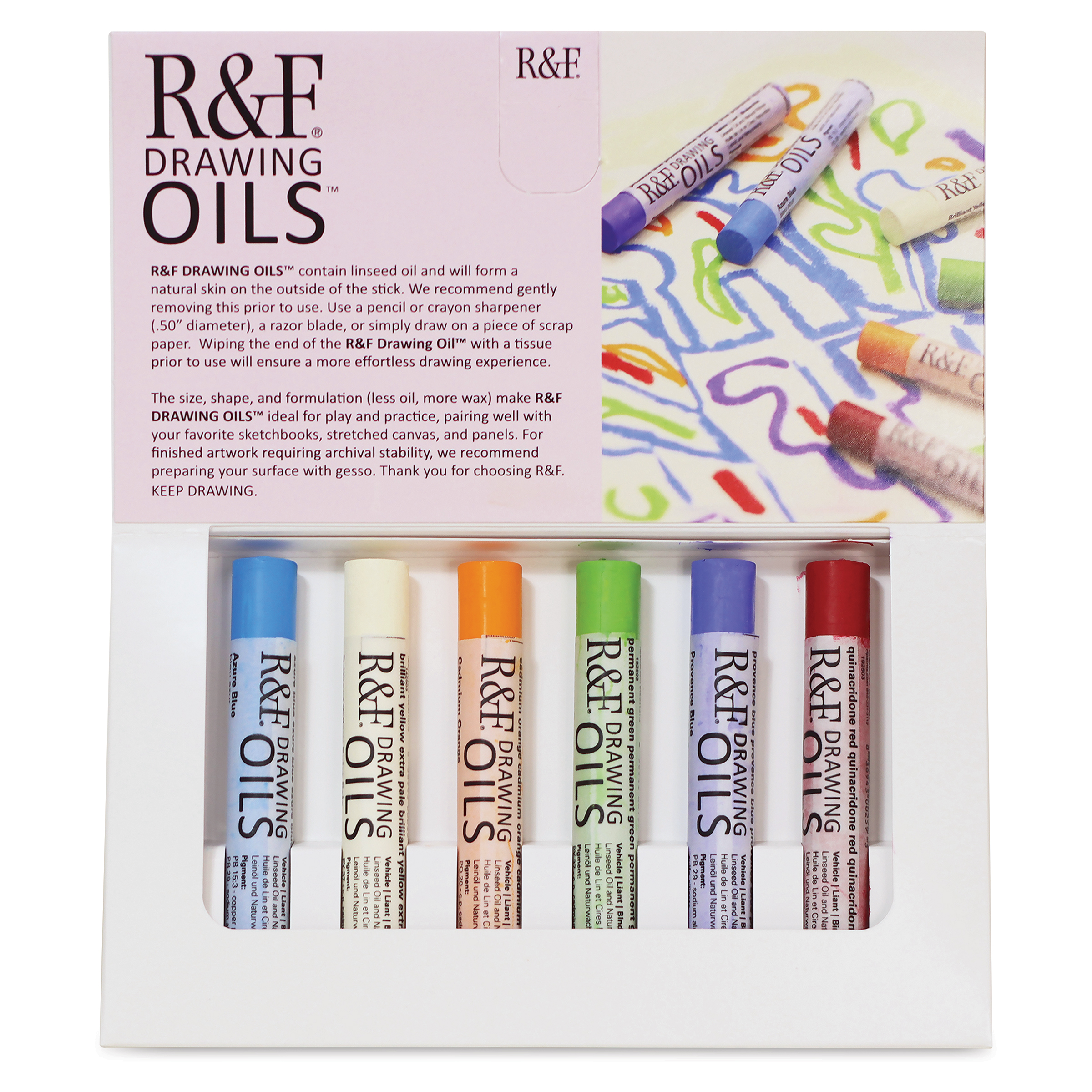 R&F Drawing Oil Sticks and Sets