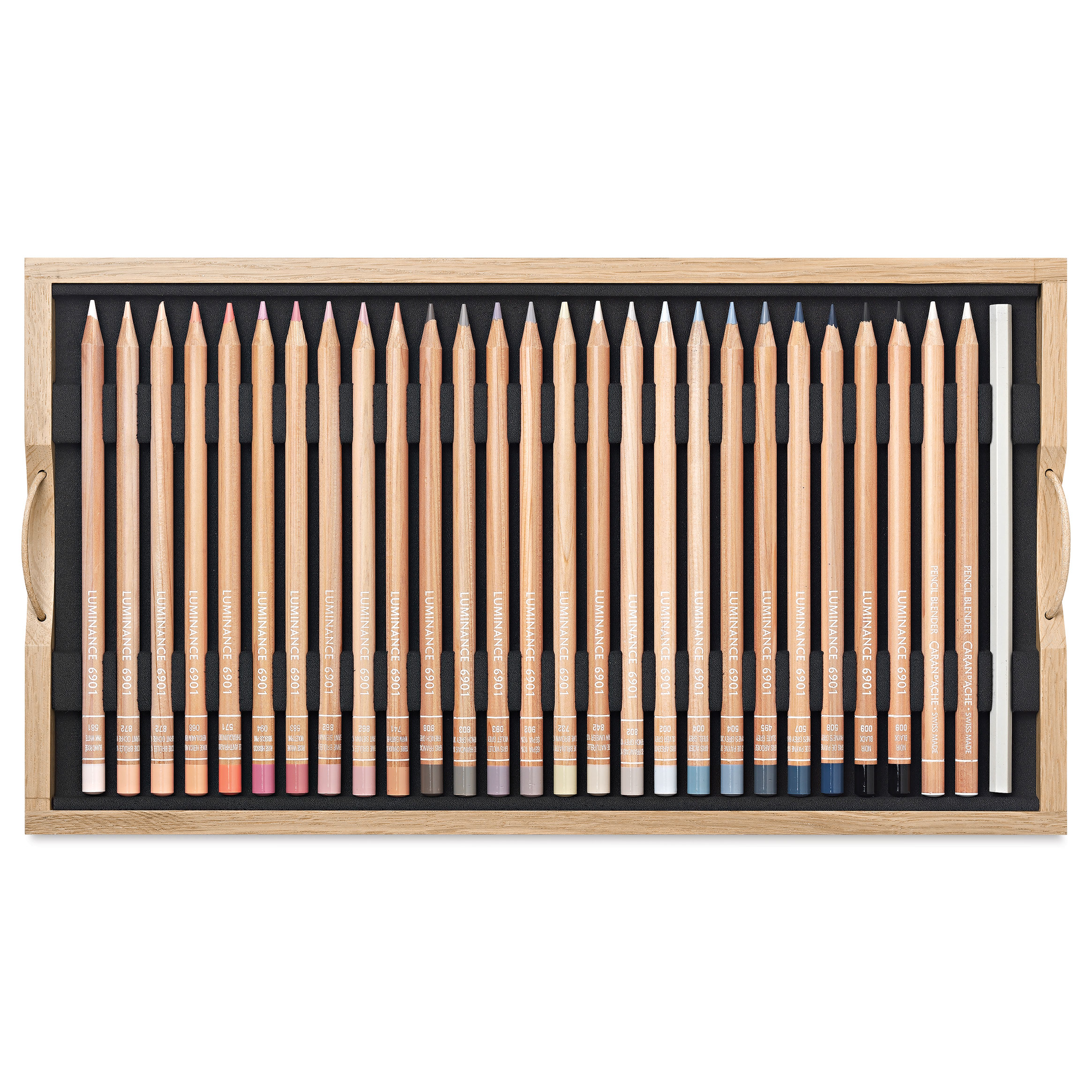 Caran d'Ache Luminance Colored Pencils - Assorted Colors, Wood Box
