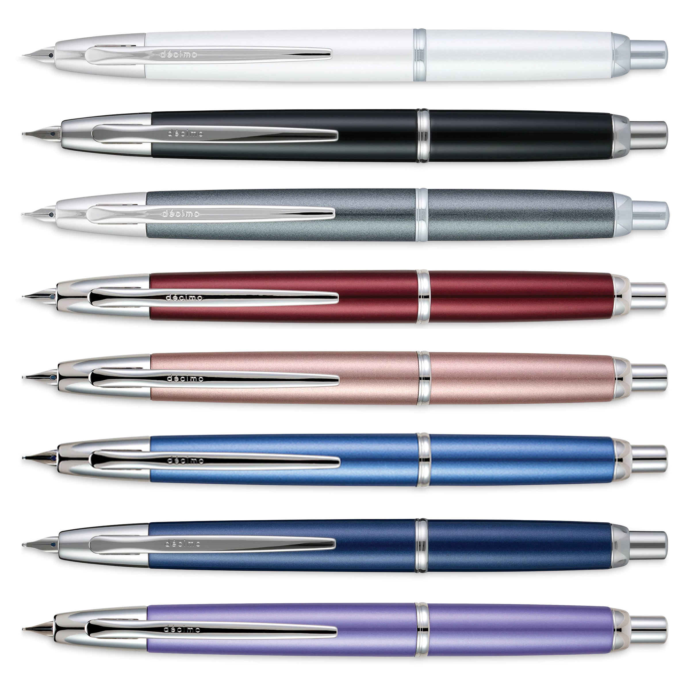 Pilot Vanishing Point Decimo Fountain Pens