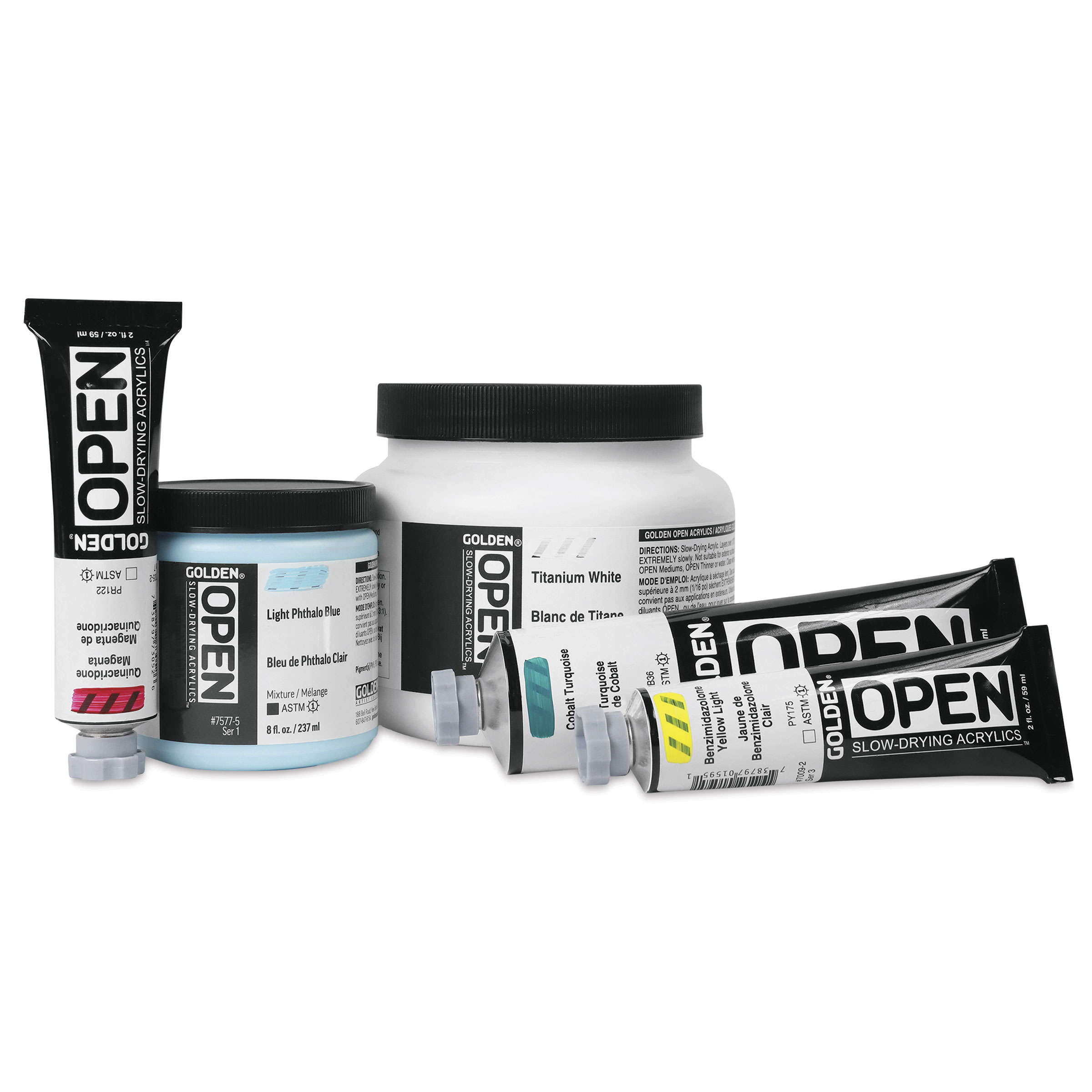 Golden Open Acrylic Paints and Sets