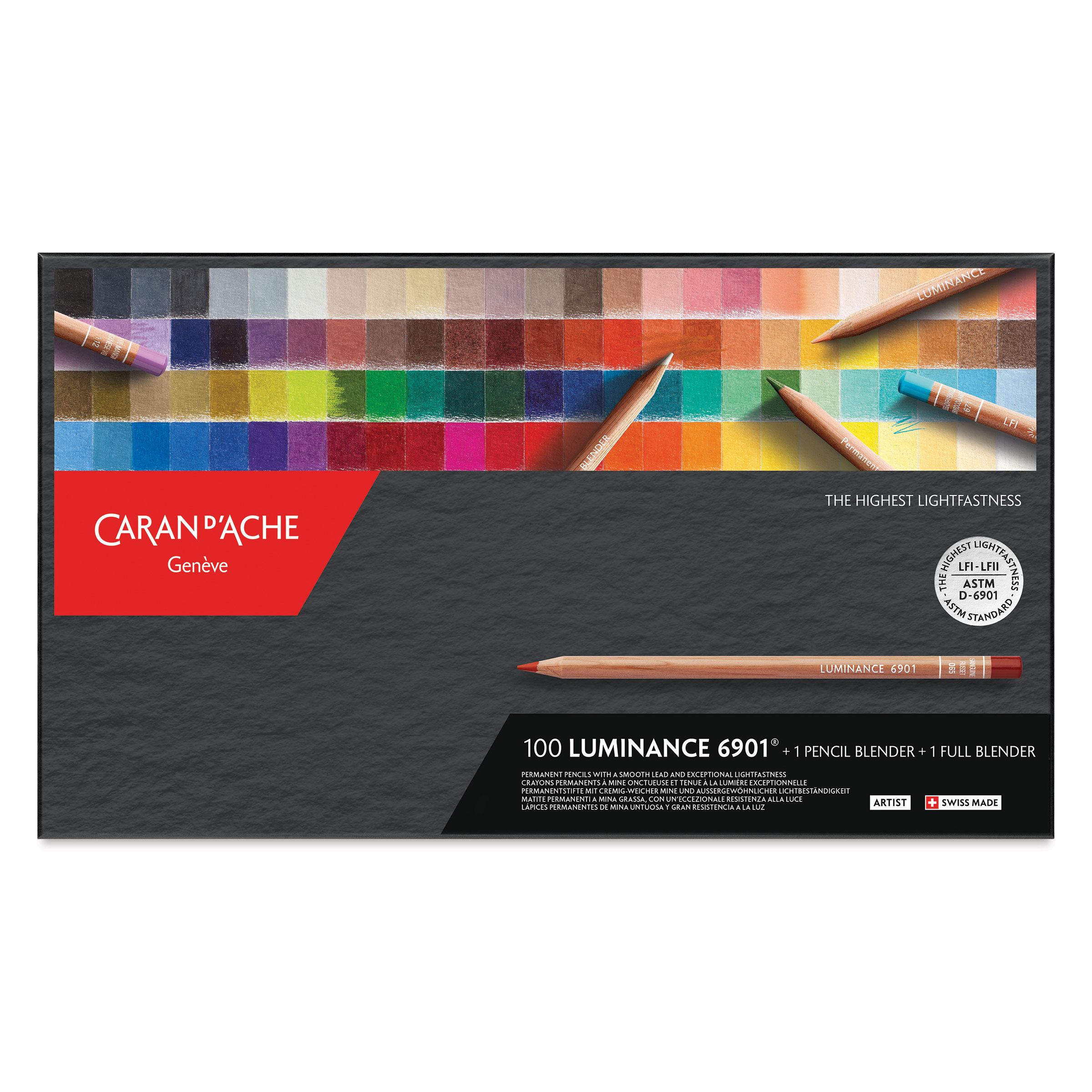 Caran d'Ache Luminance Colored Pencils - Assorted Colors, Set of