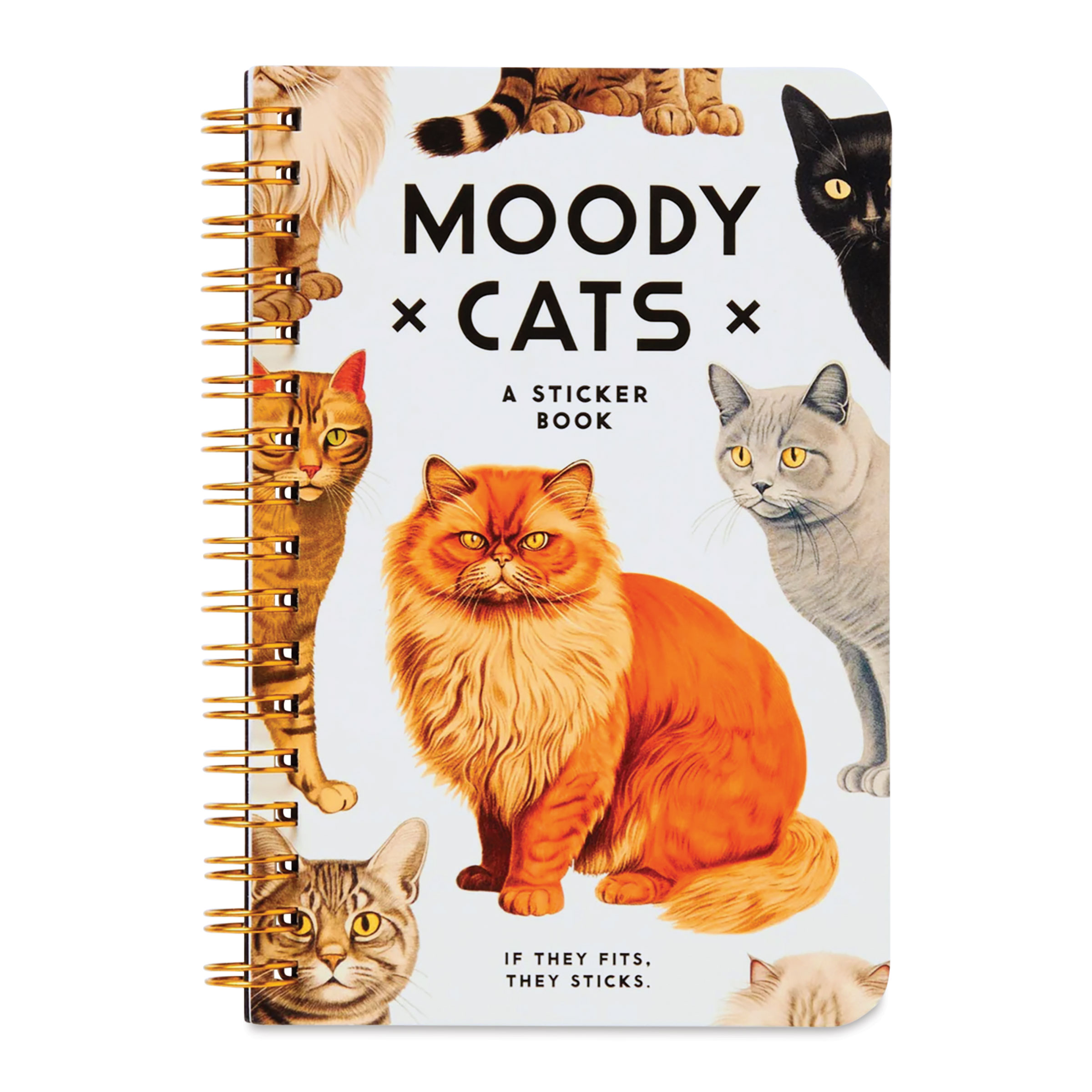 Moody Cats Sticker Book