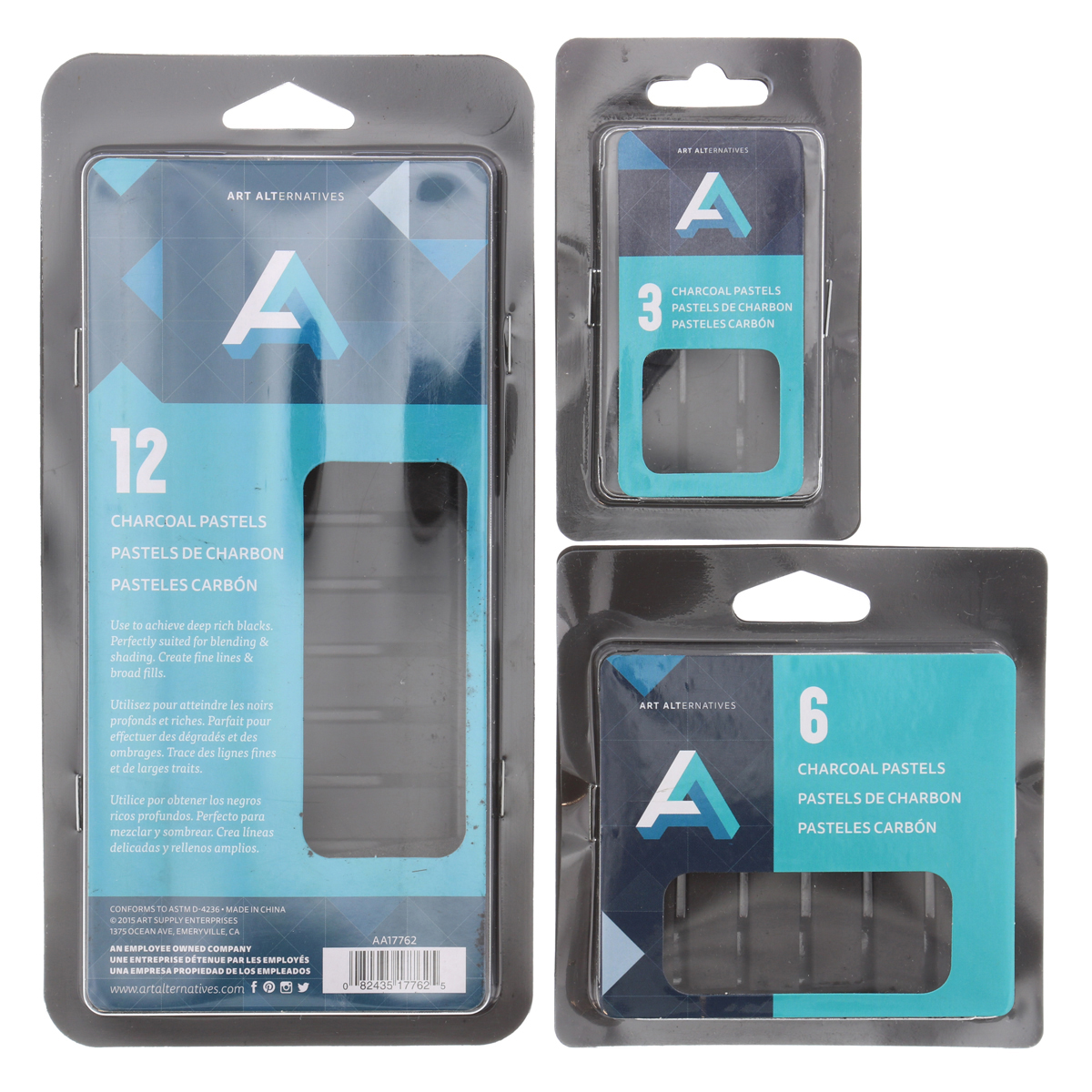 Art Alternatives Compressed Charcoal Pastel Sets