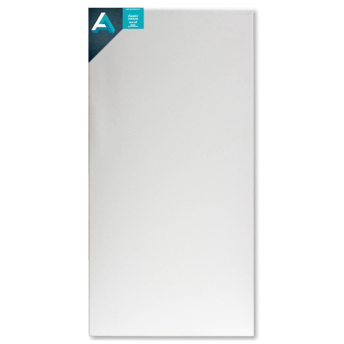 Art Alternatives Classic Cotton Stretched Canvas, Studio, .75 in Profile, 24 in x 48 in