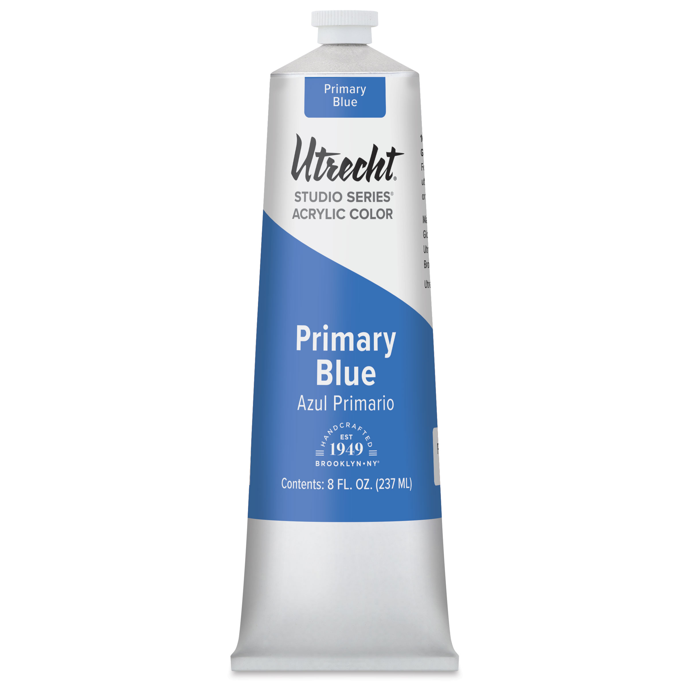 Utrecht Studio Series Acrylic Paint - Primary Blue, 237 ml tube