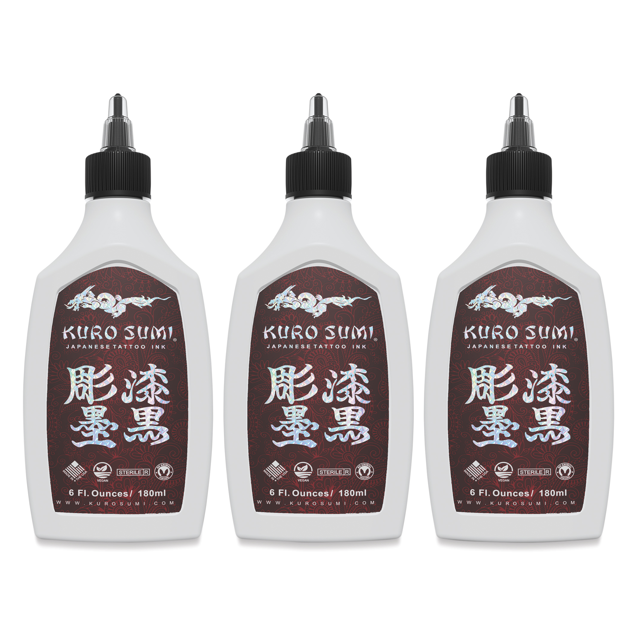 Kuro Sumi Lining and Shading Tattoo Ink Set
