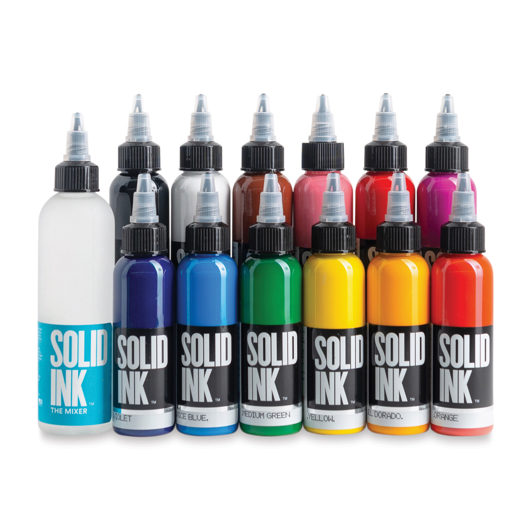 Solid Ink Tattoo Inks and Set