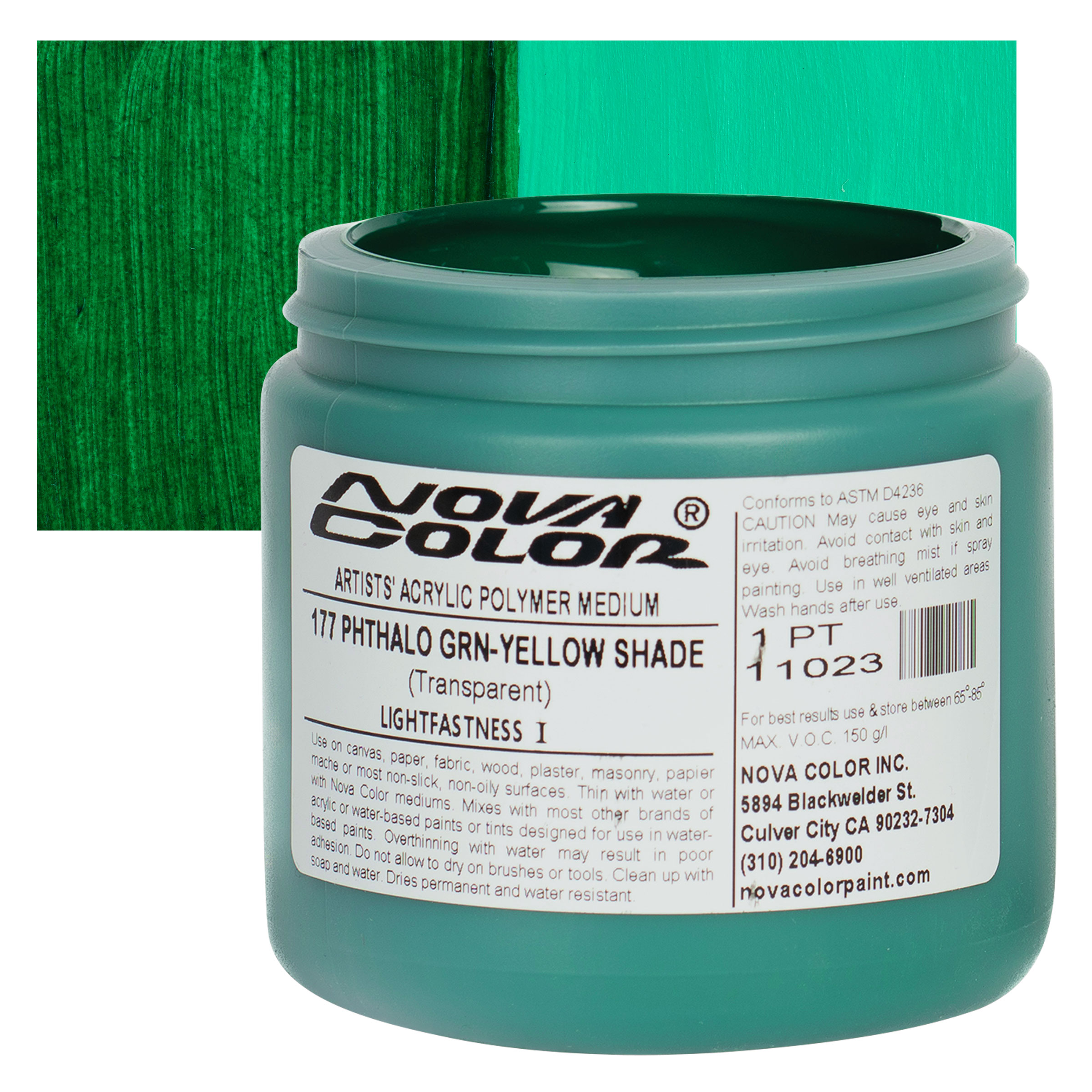 Nova Color Artists’ Acrylic Polymer Paint - Phthalo Green Yellow Shade ...