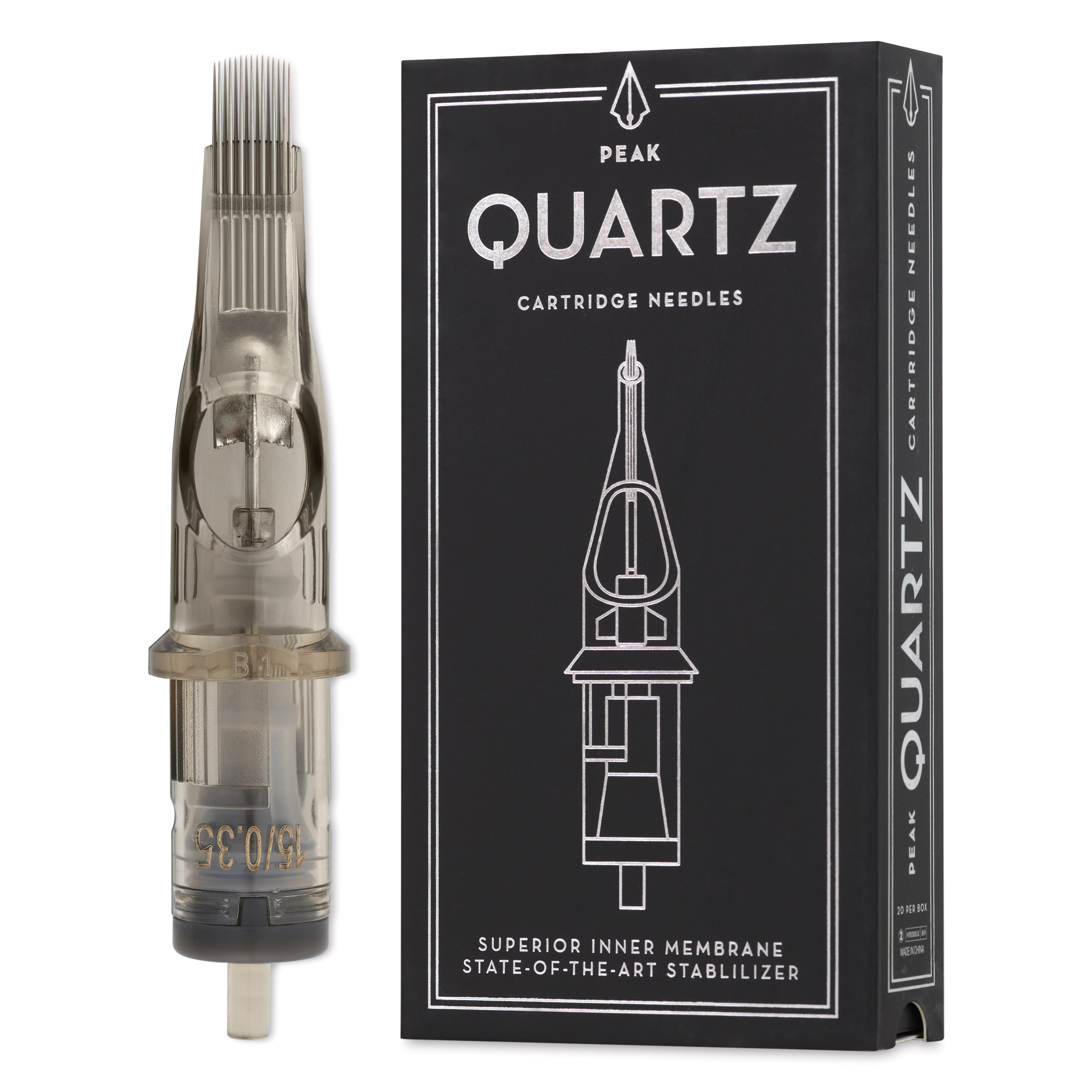 Peak Quartz Curved Magnum Long Taper Tattoo Needle Cartridges
