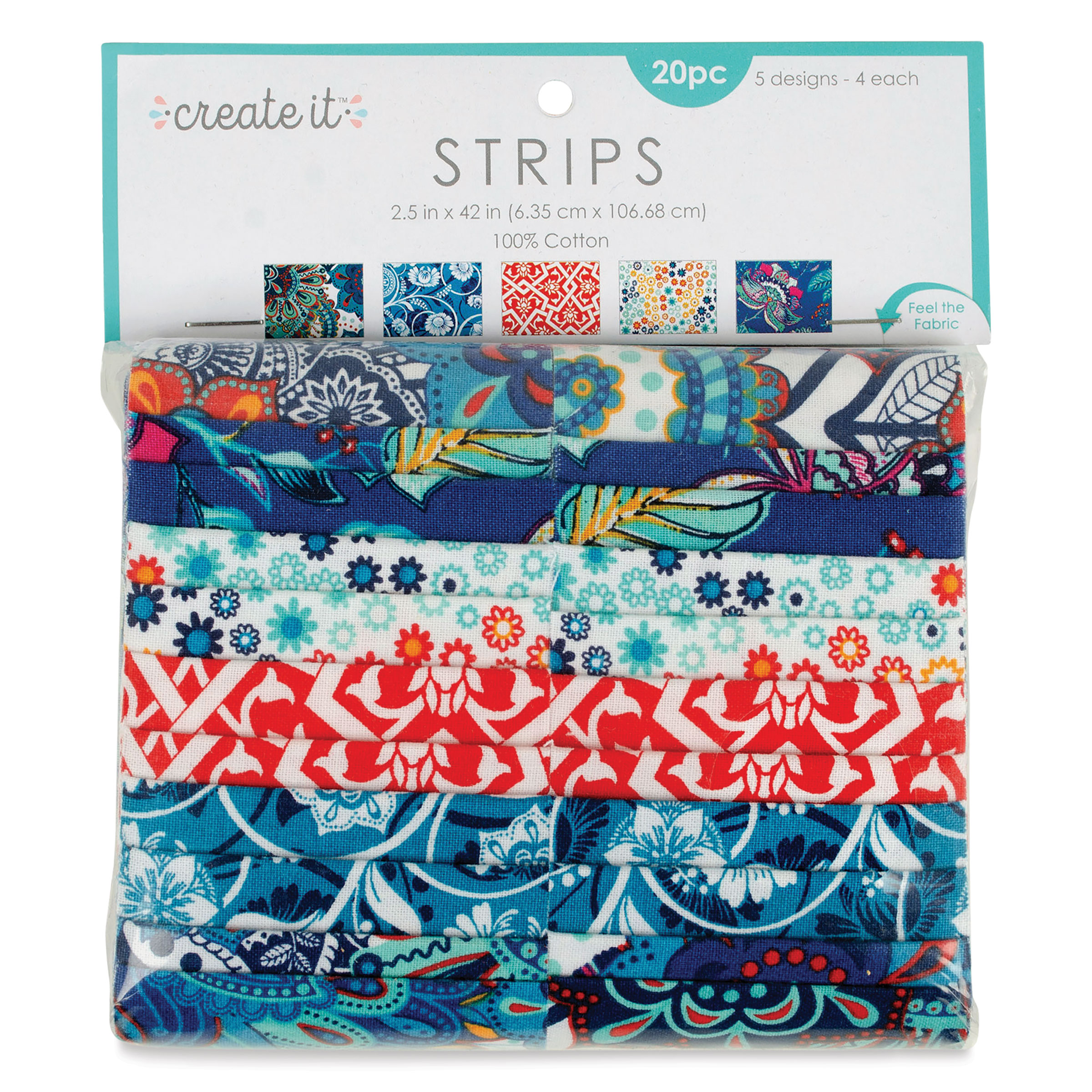 Create It Cotton Fabric Strips Designs Packs