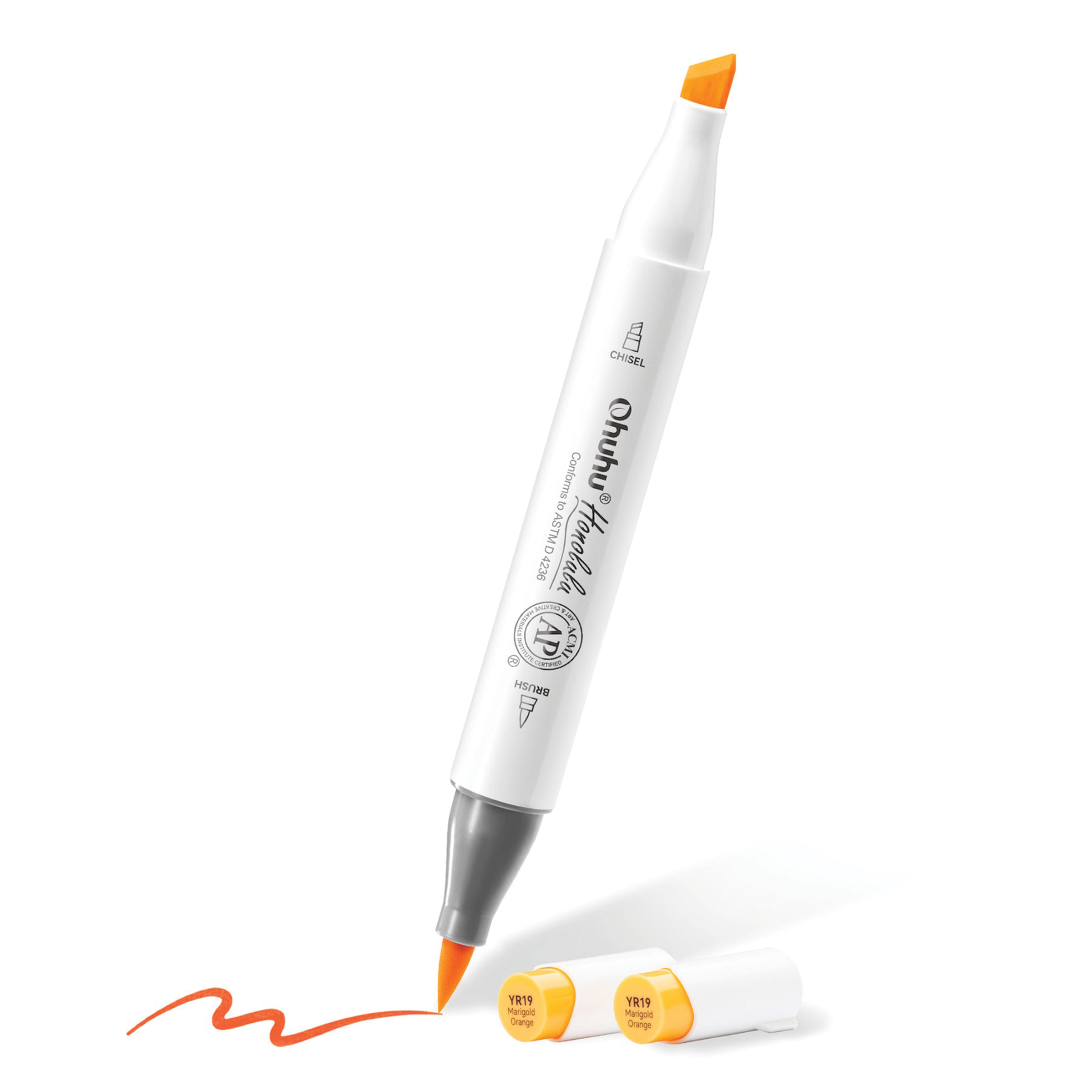 Ohuhu Honolulu Dual Tip Marker Set - Set of 48, Mid-Tone Colors