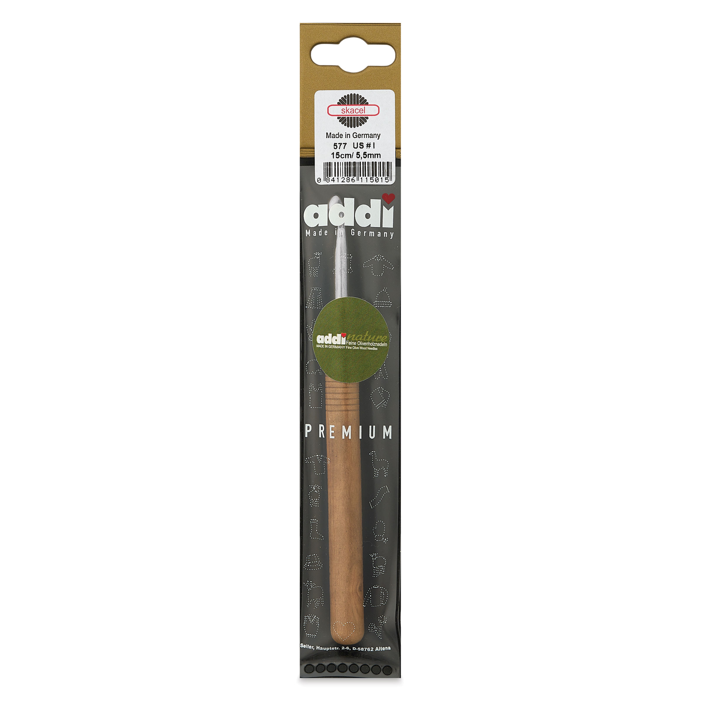 Skacel by Addi Olive Wood Crochet Hook | BLICK Art Materials