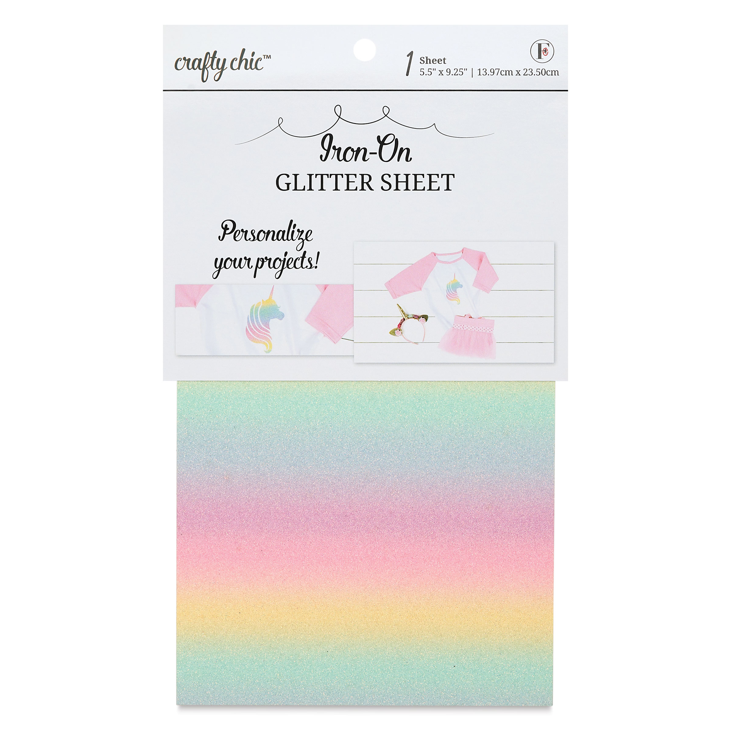 Crafty Chic Iron-On Glitter Sheets