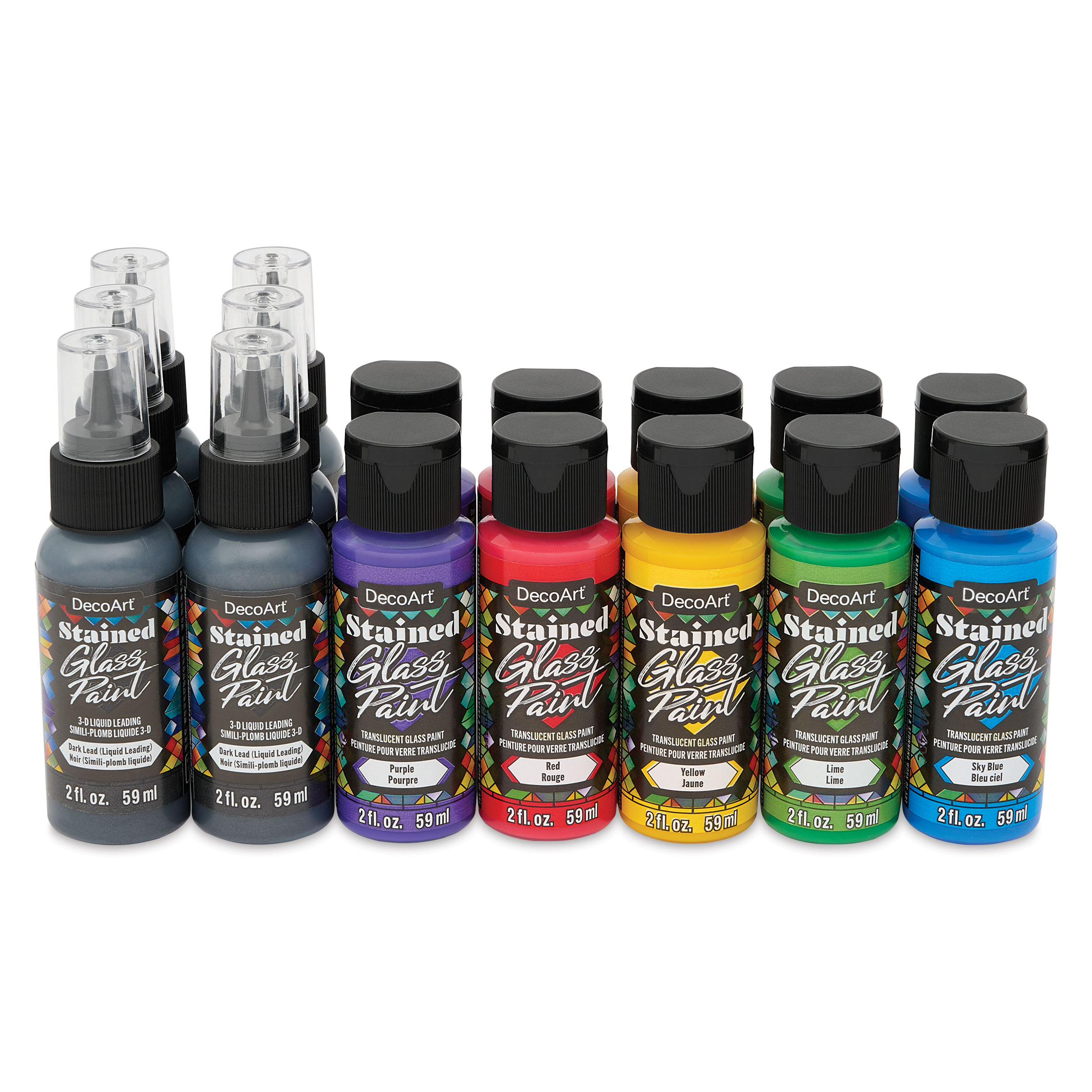 DecoArt Faux Stained Glass Peel & Stick Class Pack