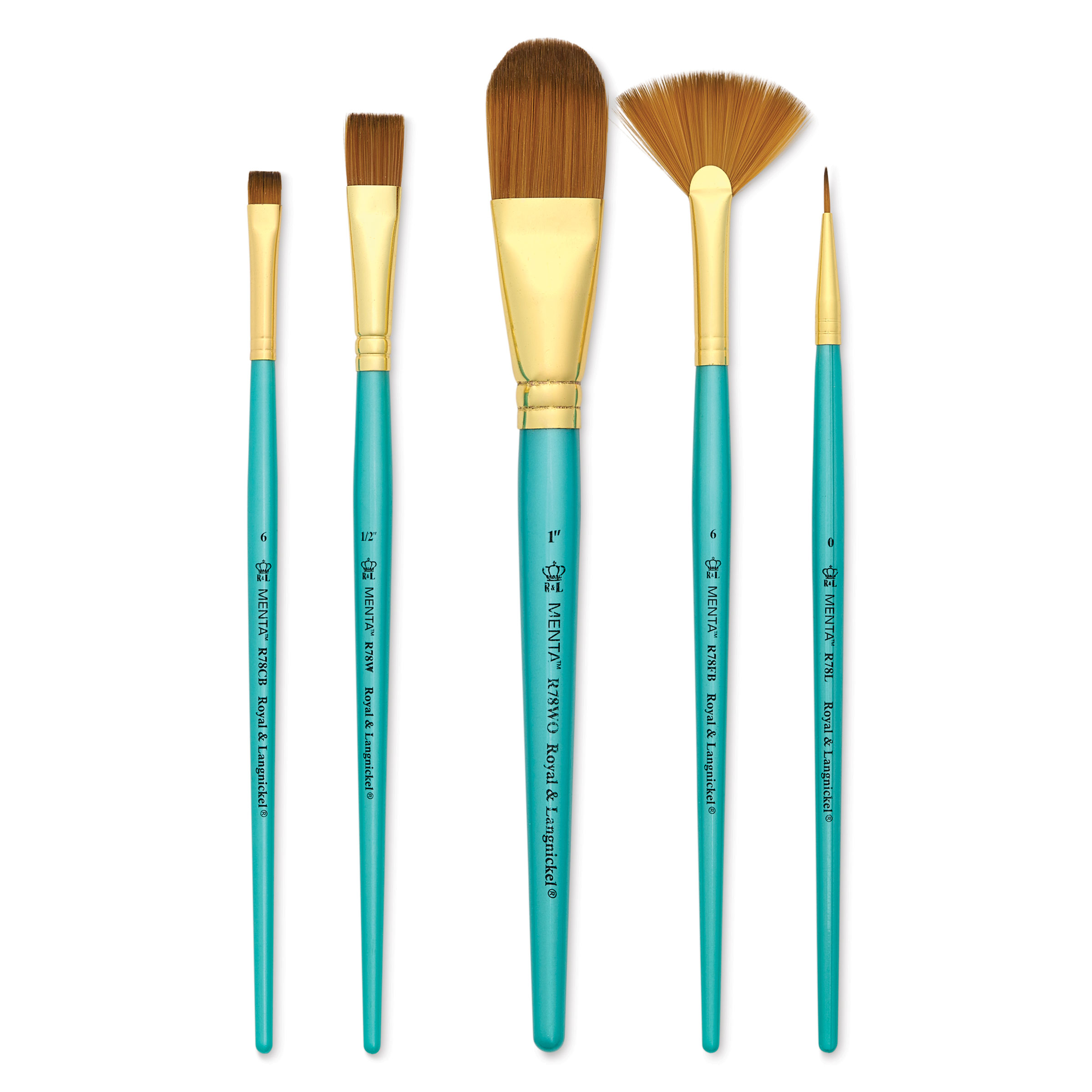 Royal & Langnickel Menta Synthetic Sable Ceramic Brush Set