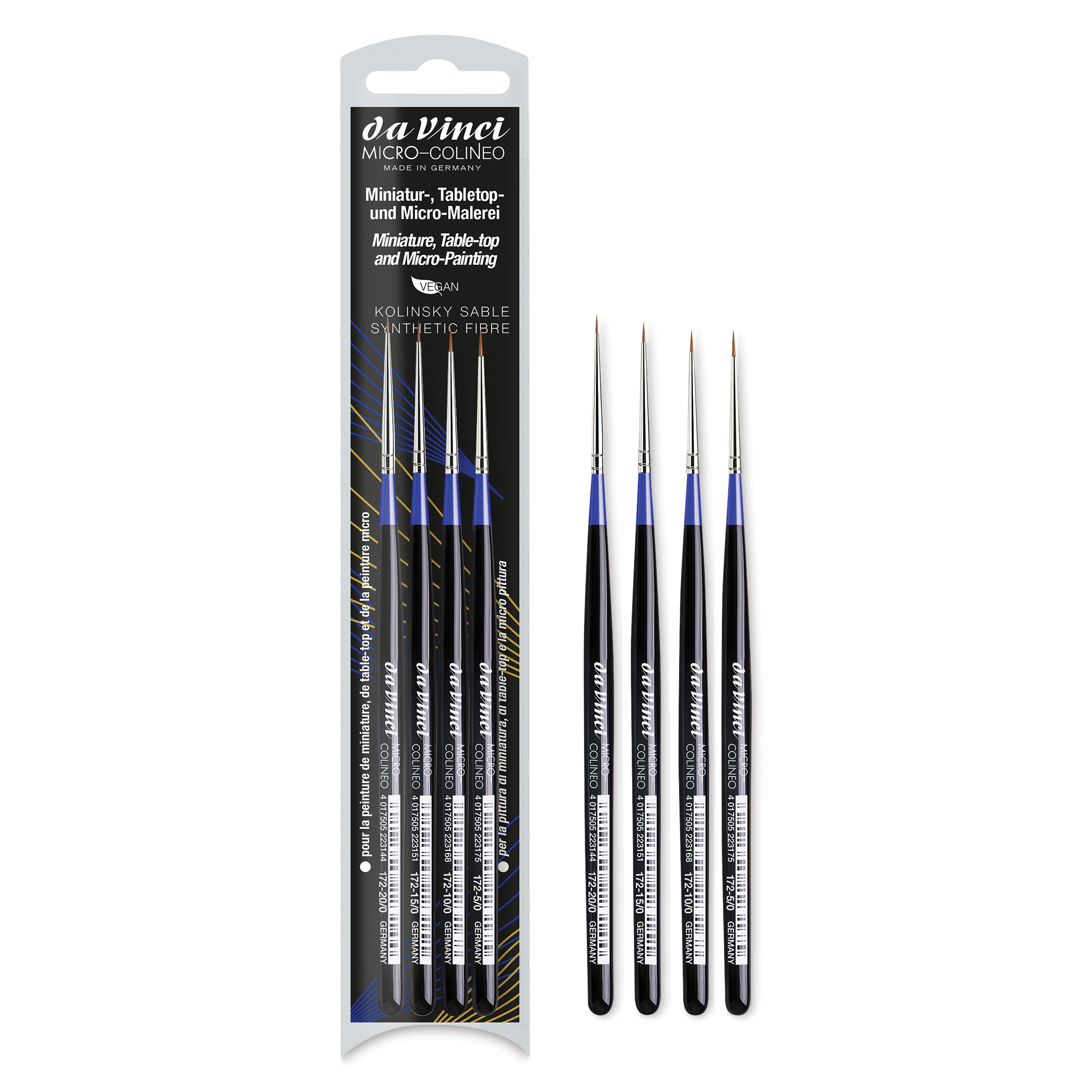 Da Vinci Micro Colineo Synthetic Kolinsky Sable Brush Set