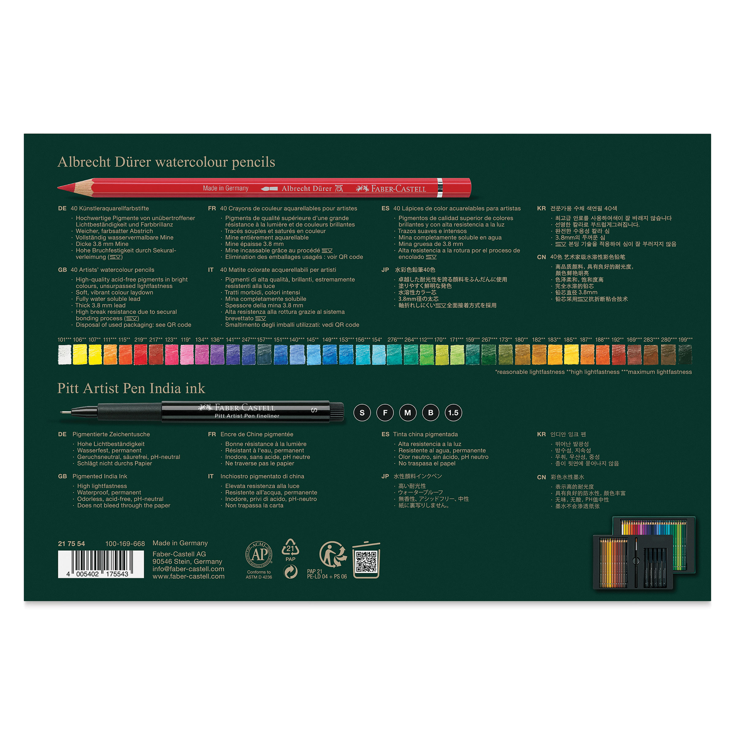 Faber-Castell Albrecht Dürer & Pitt Artist Gift Set - Set of 46