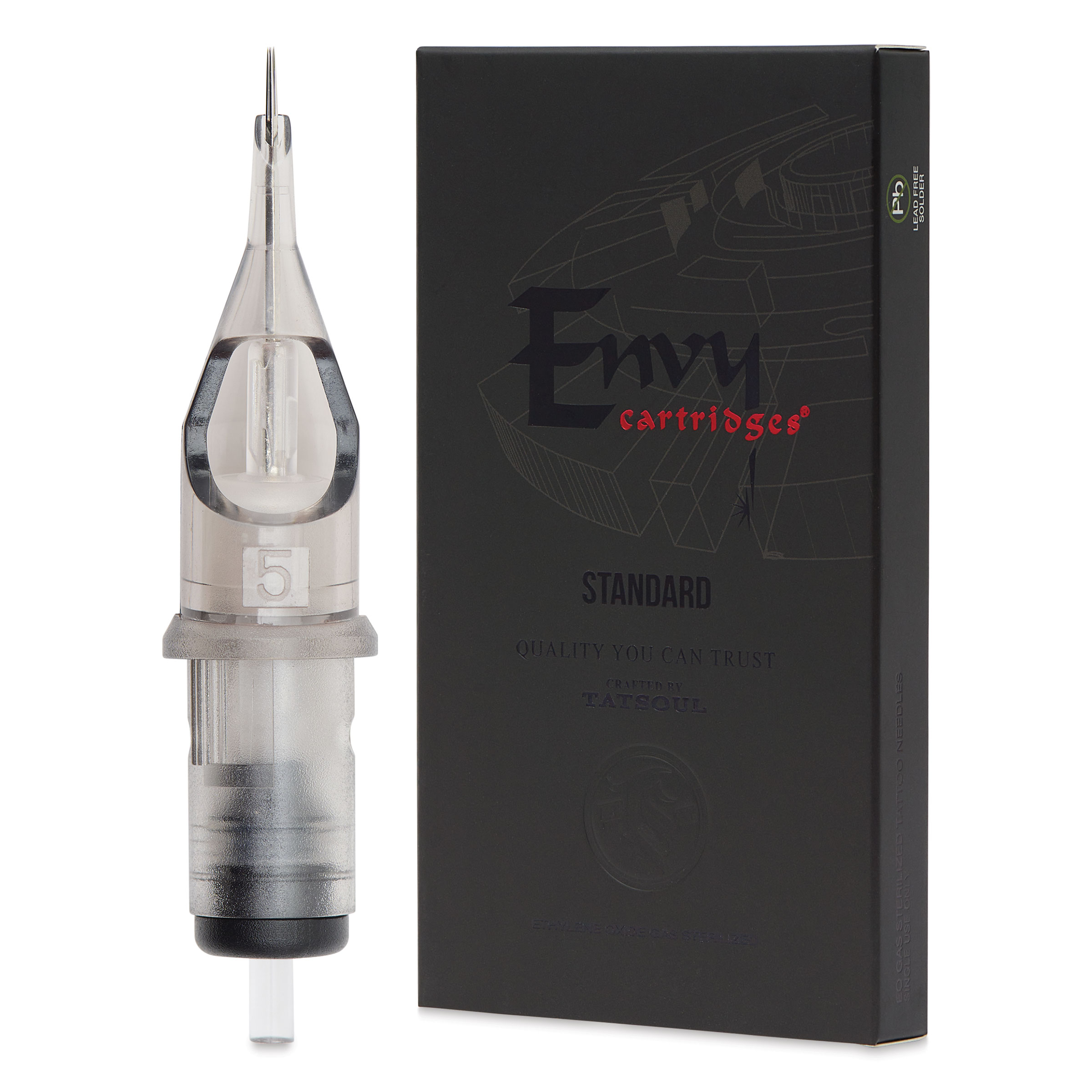 TatSoul Envy Standard Round Liner Long Taper Tattoo Needle Cartridges