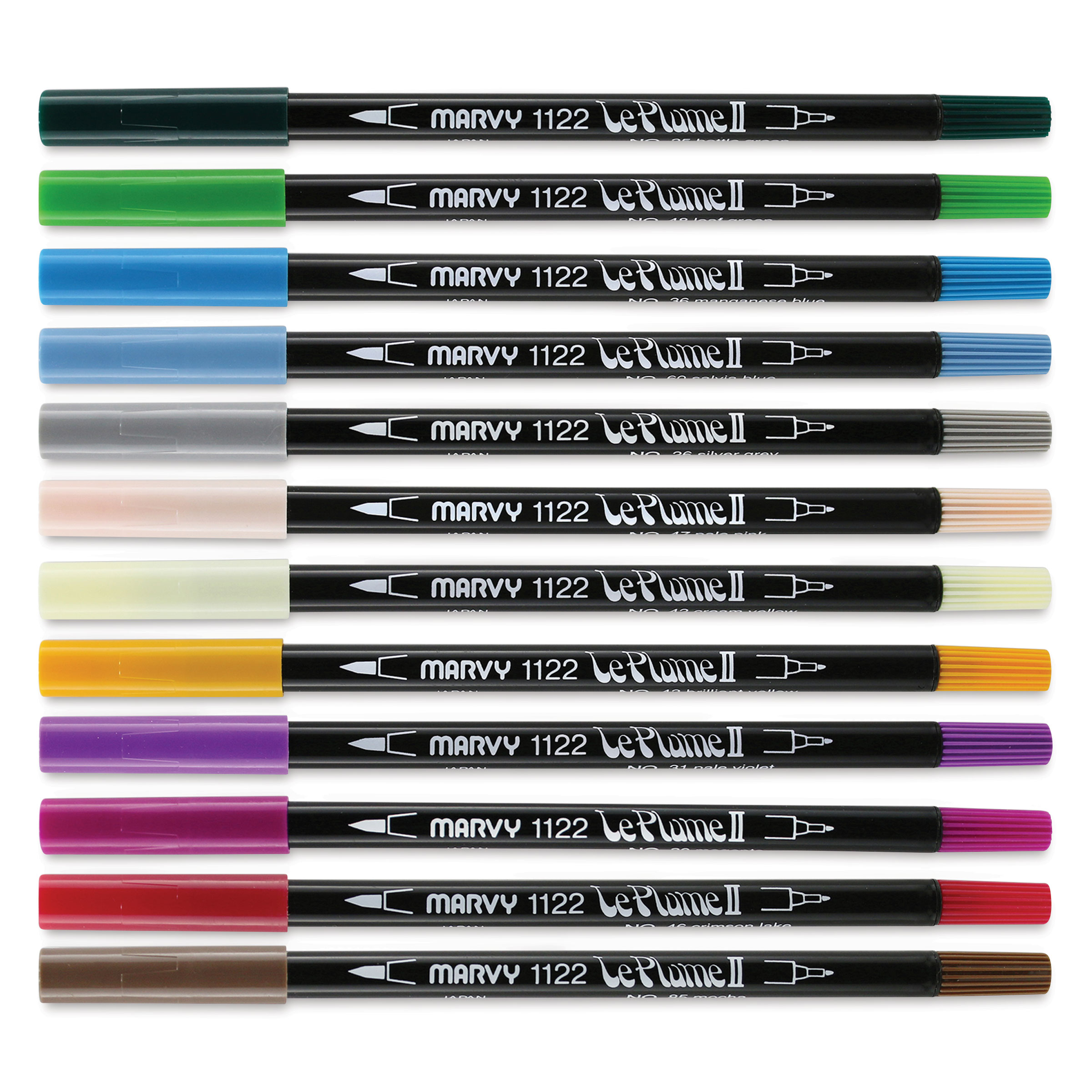 MARVY UCHIDA Le plume 72色セット Le Plume II Dual-Tipped Markers and Sets | BLICK Art Materials
