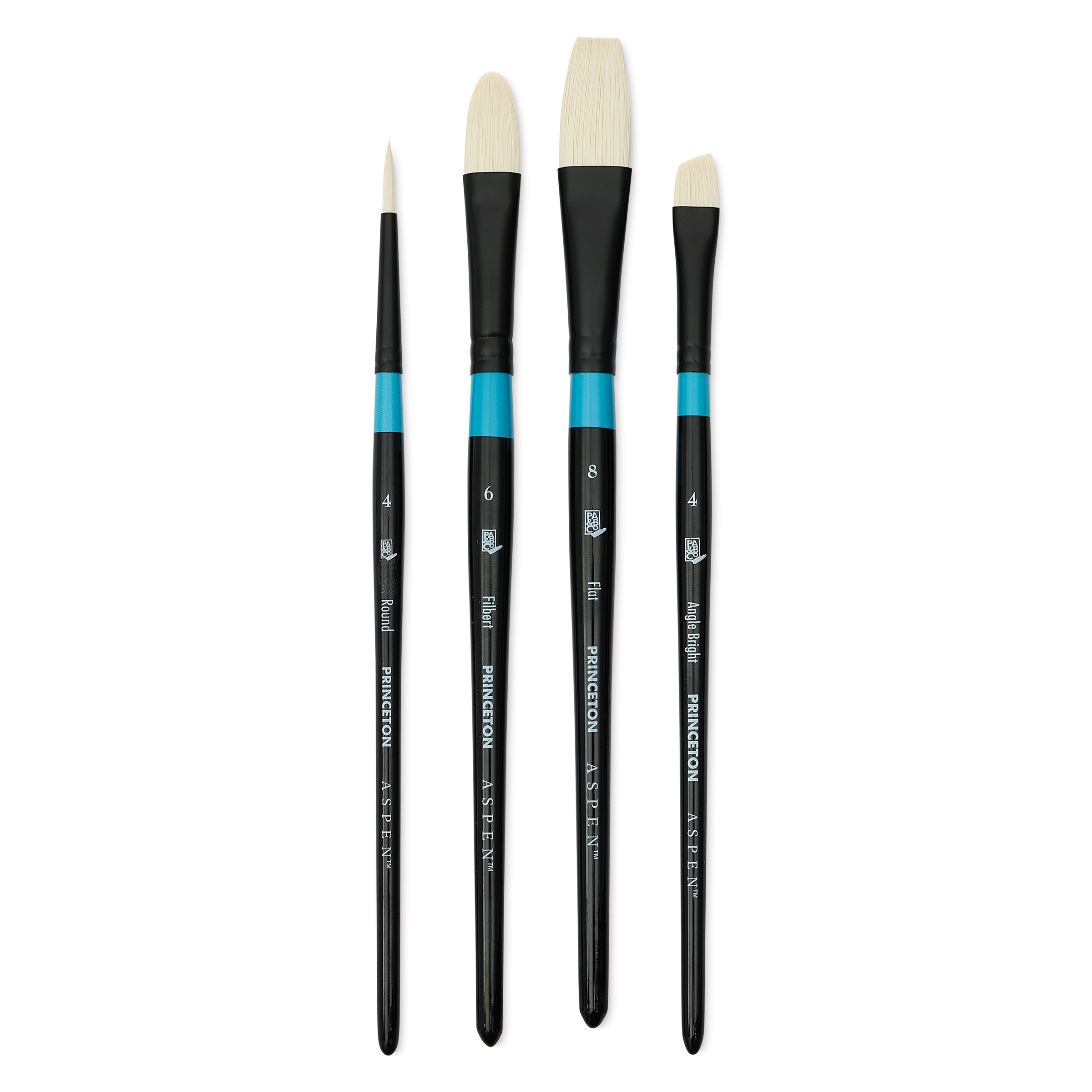 Princeton Aspen Synthetic Brushes - Set of 4, Angela Anderson