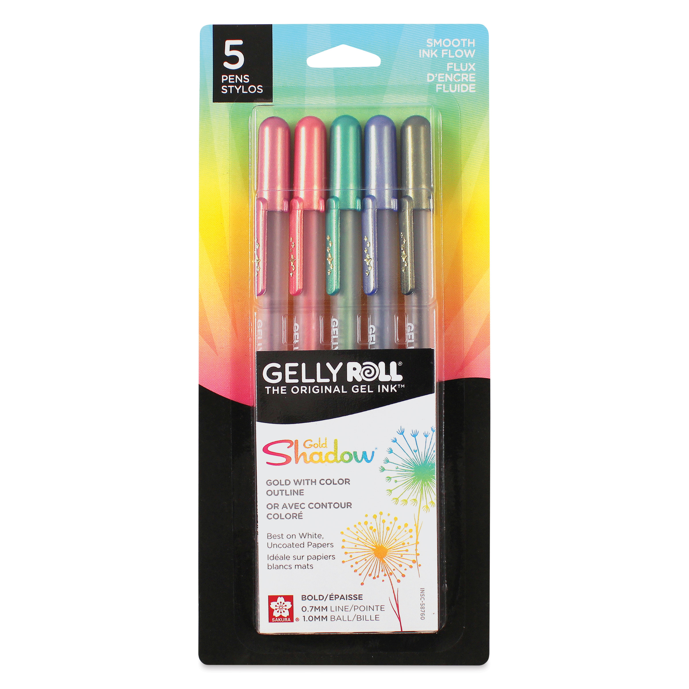 Sakura Gelly Roll Gold-Silver Shadow Pens and Sets
