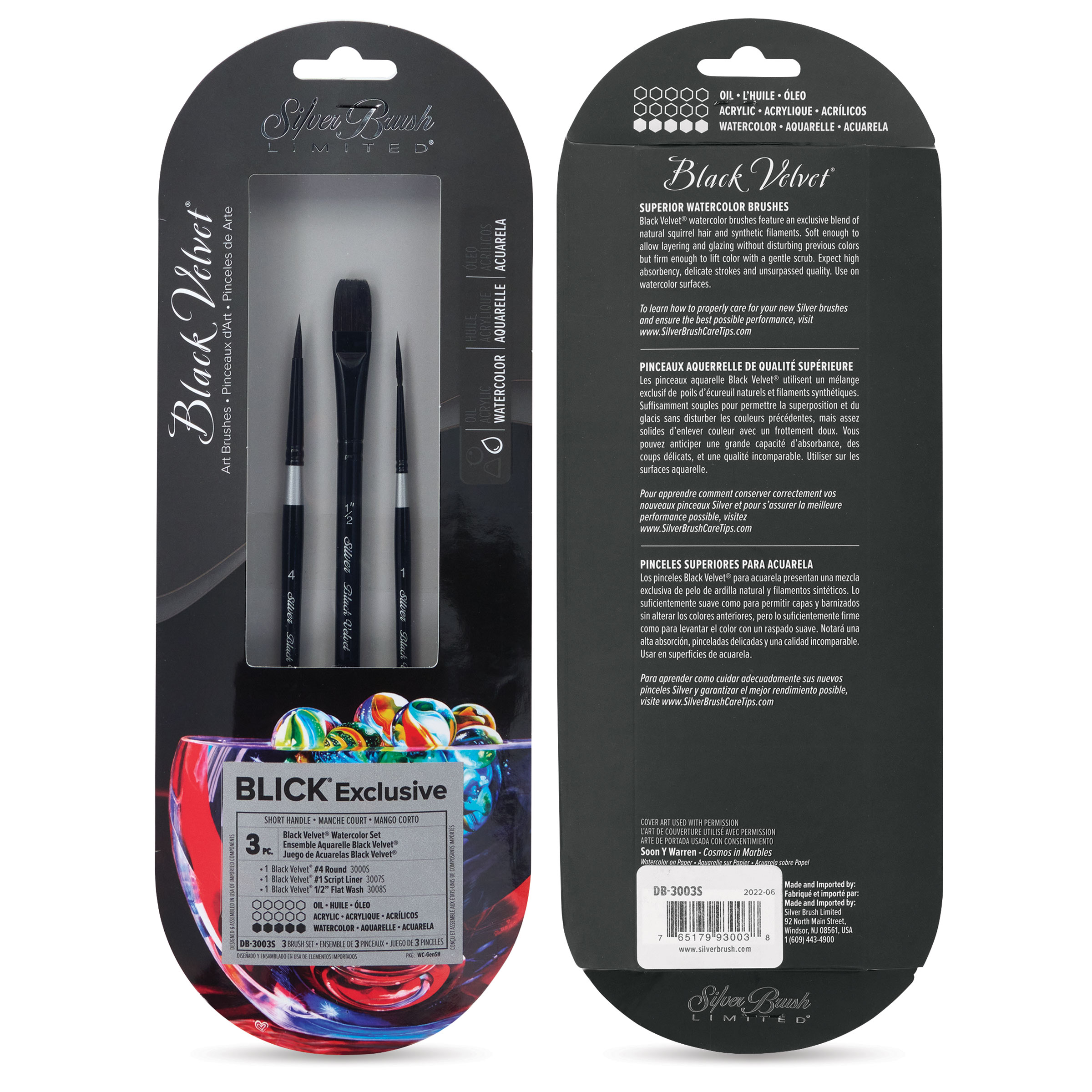 Silver Brush Black Velvet Brushes and Sets