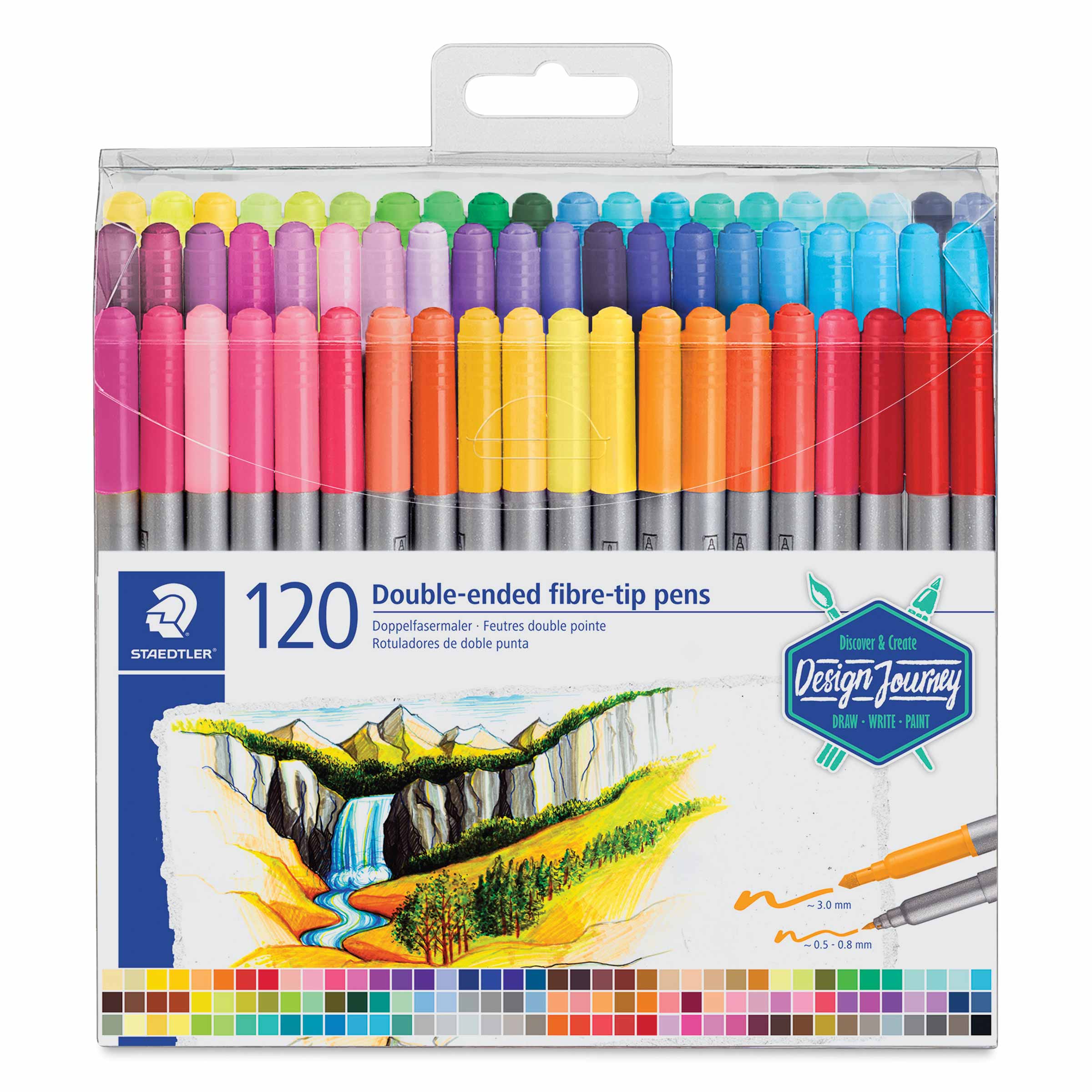 Staedtler Double-Ended Fiber-Tip Pen Sets