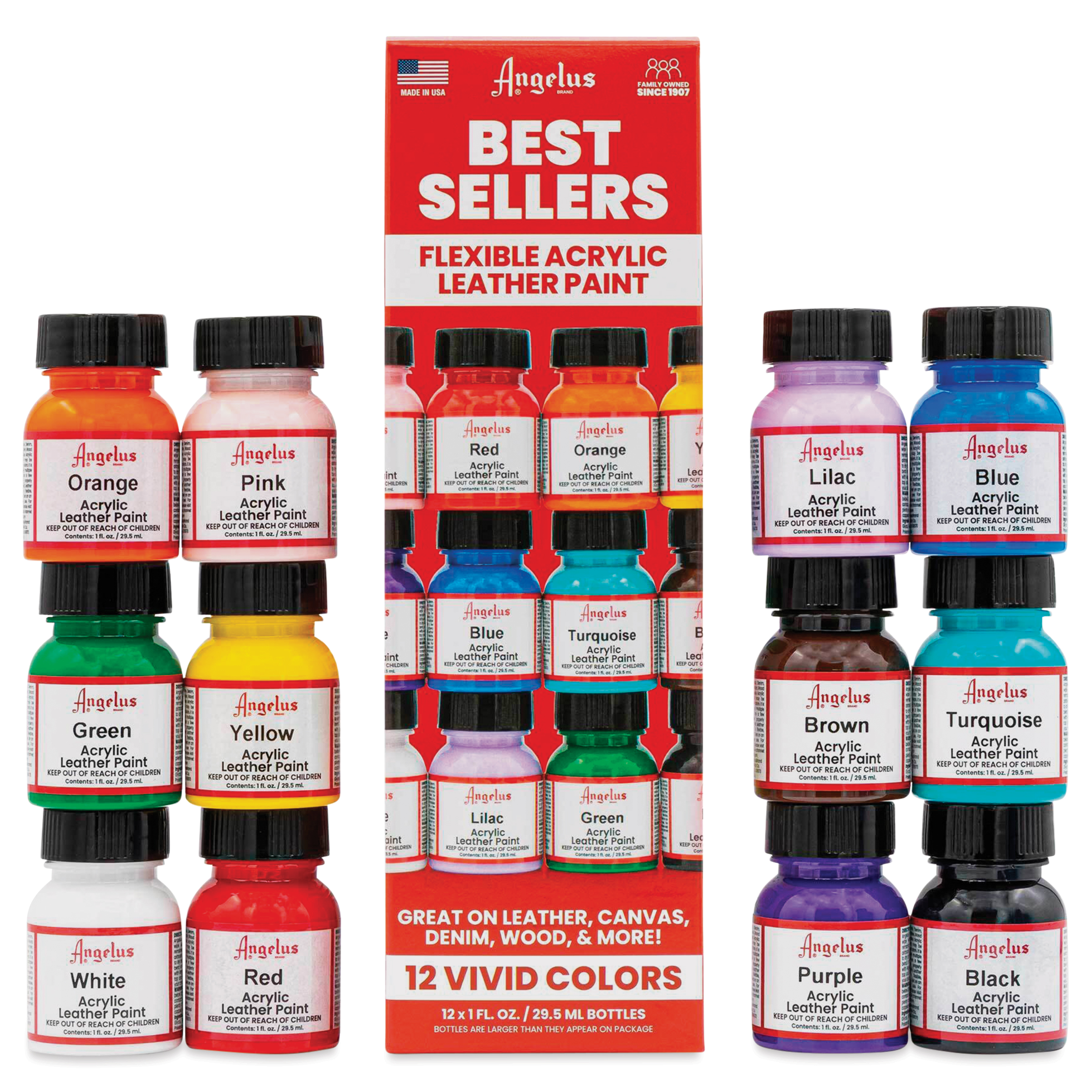 Angelus Acrylic Leather Paints and Sets