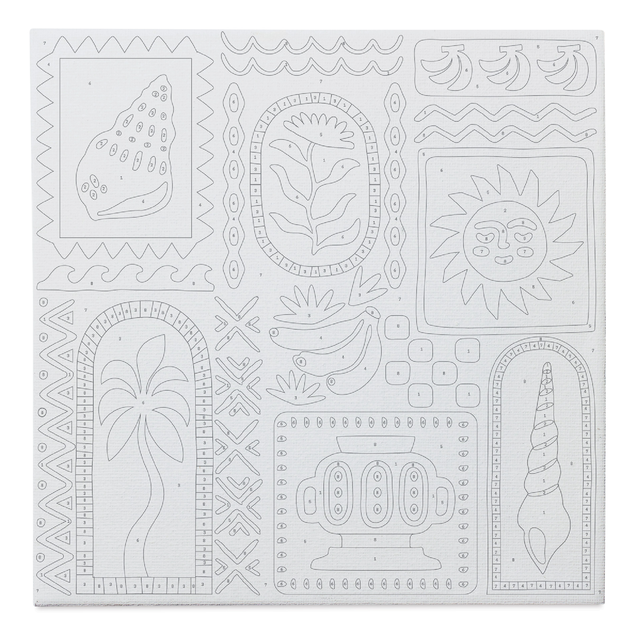 Posca Paint By Number Kit - Sunshine Mosaic | BLICK Art Materials